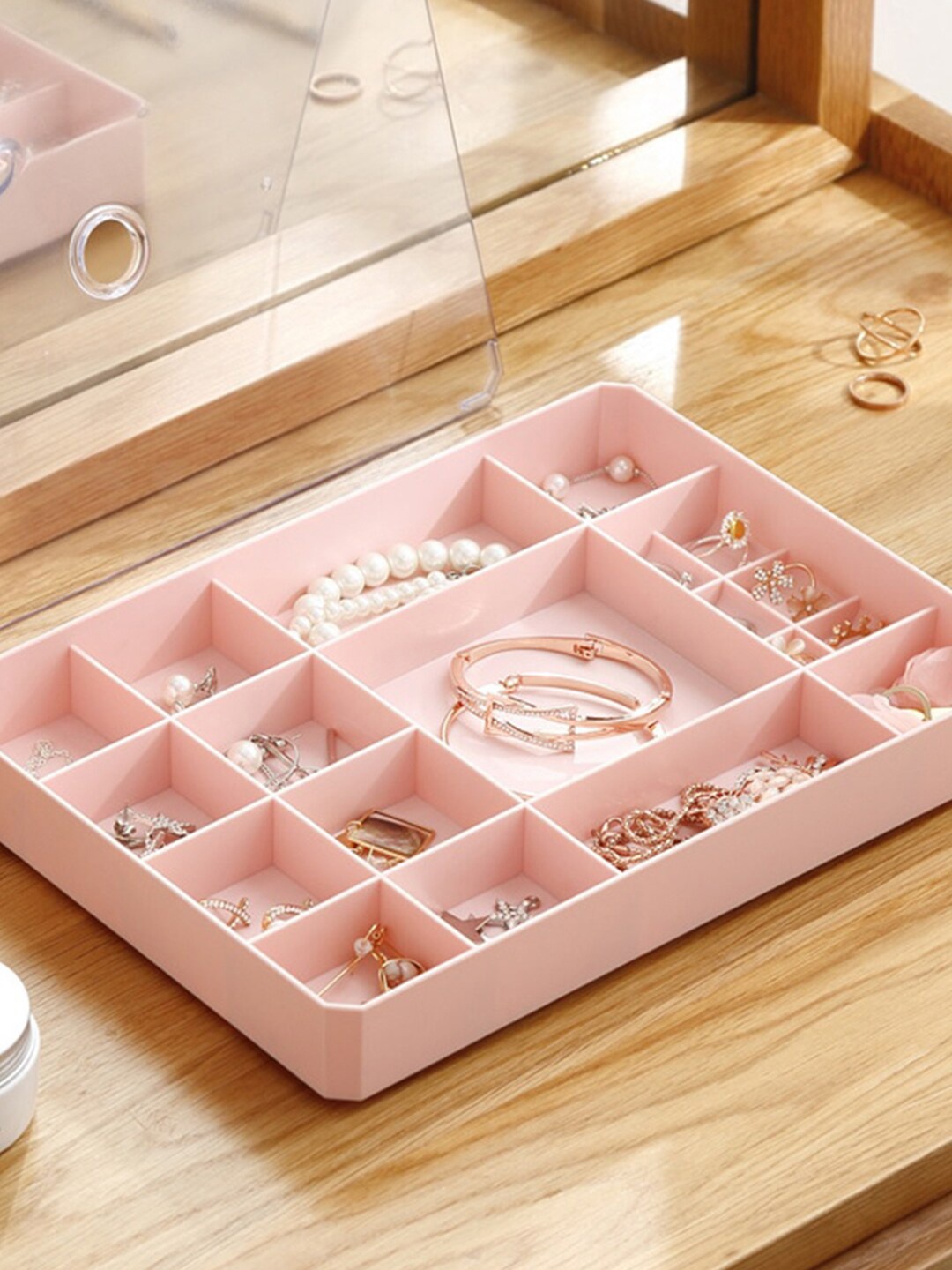 

MARKET99 Pink Makeup & Jewellery Organisers