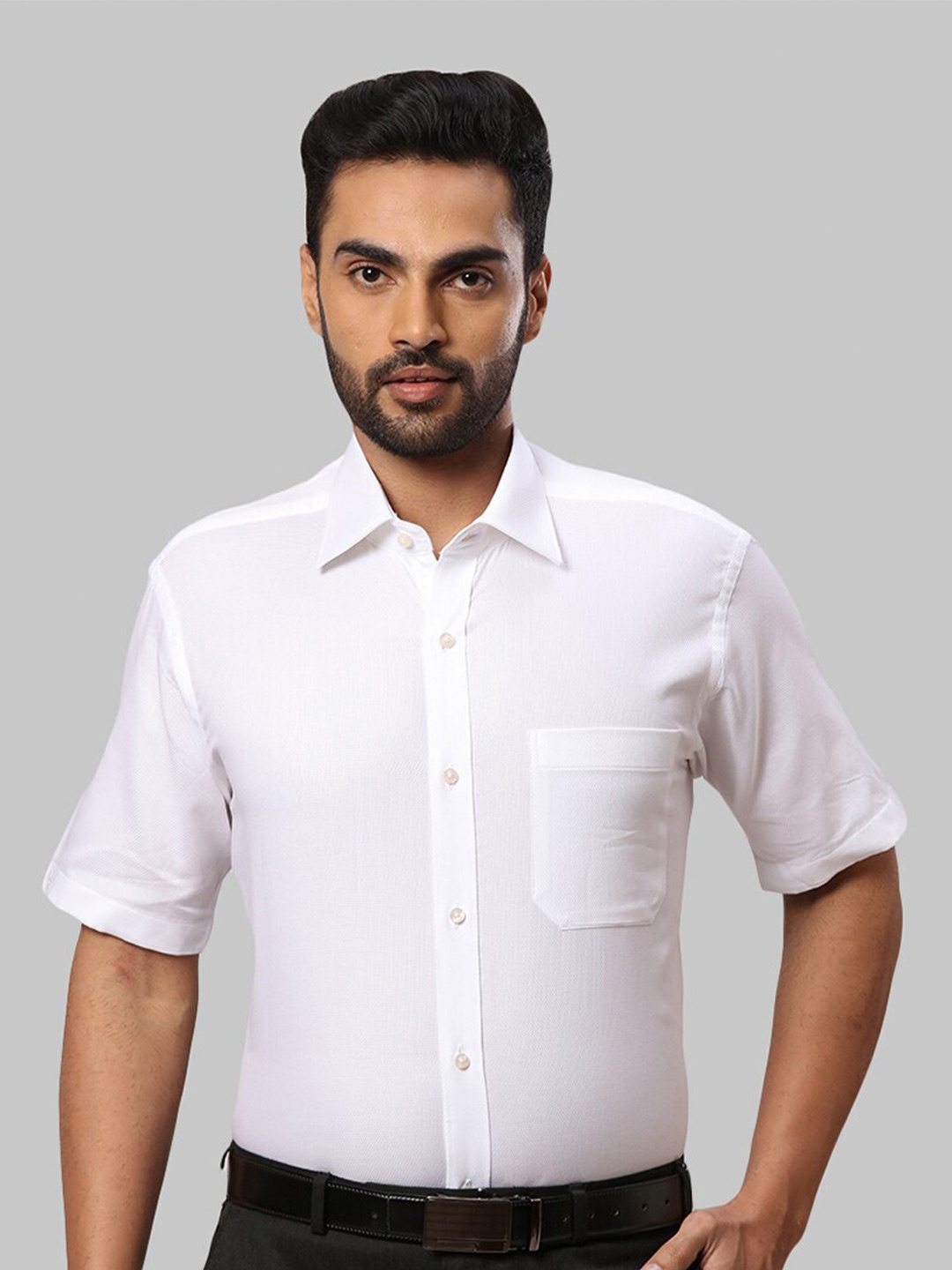 

Raymond Men Cotton Formal Shirt, White