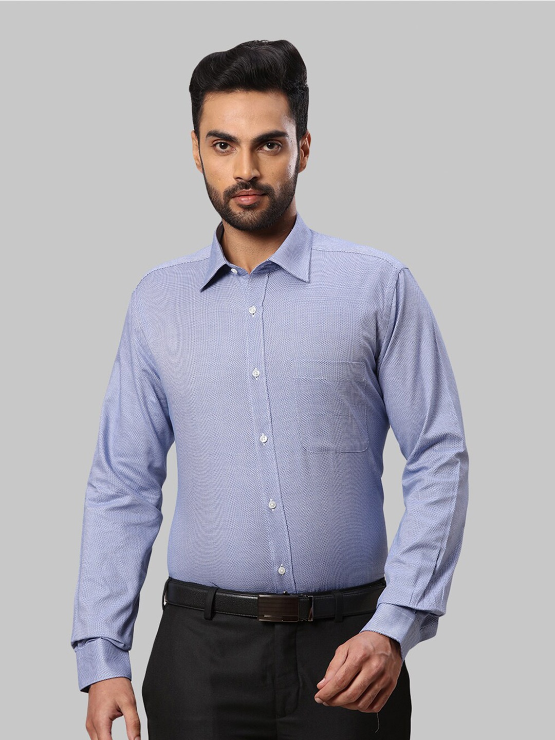 

Raymond Men Blue Slim Fit Cotton Formal Shirt