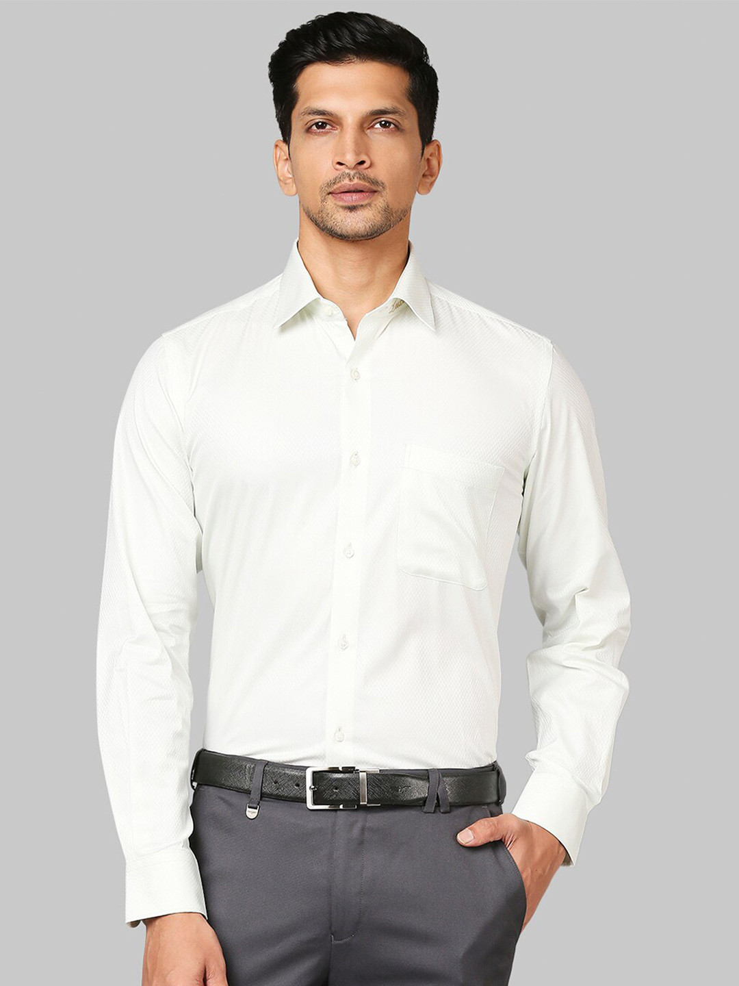 

Raymond Men Cotton Formal Shirt, White