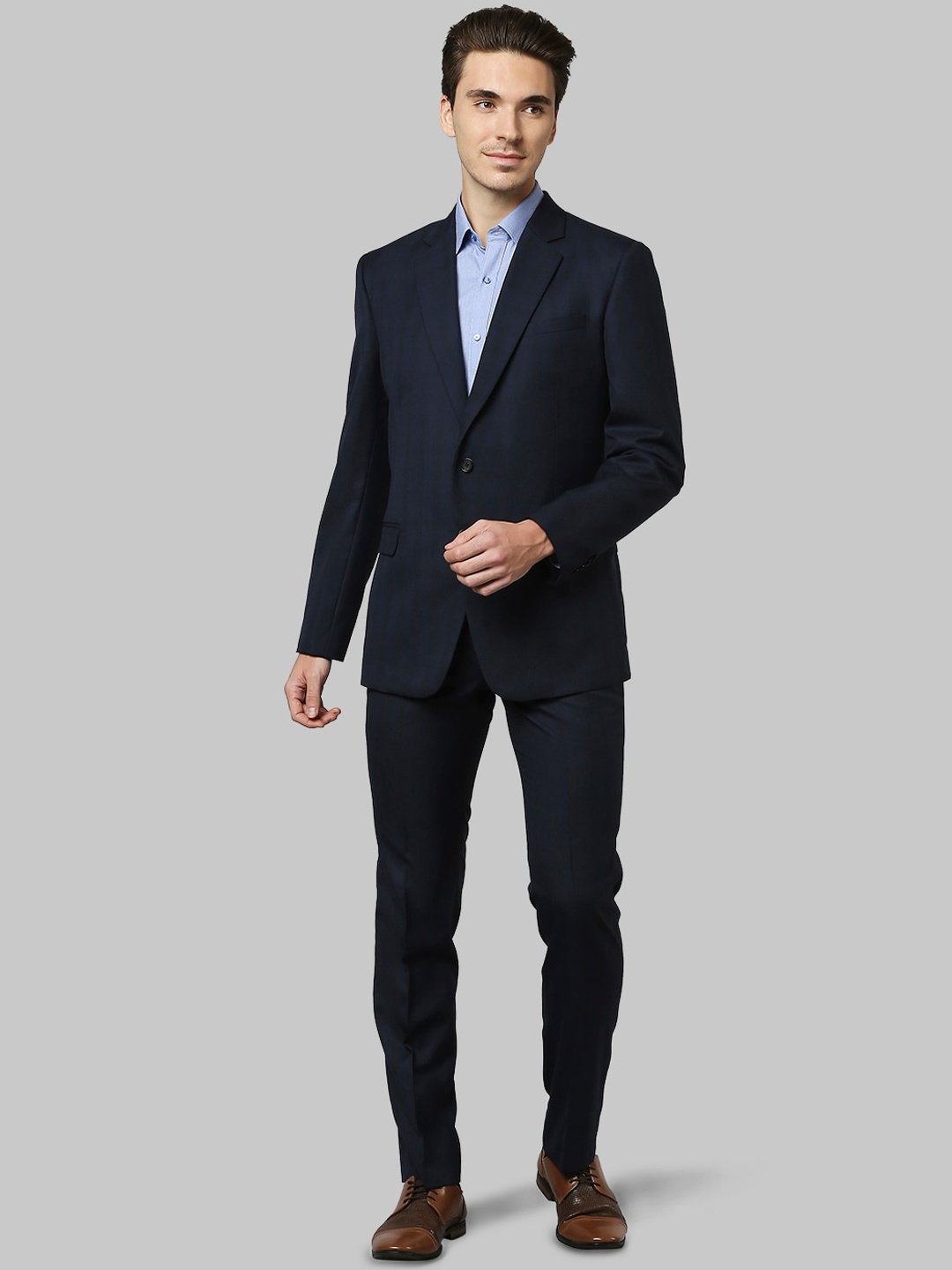

Raymond Men Single-Breasted Two Piece Formal Suit, Blue
