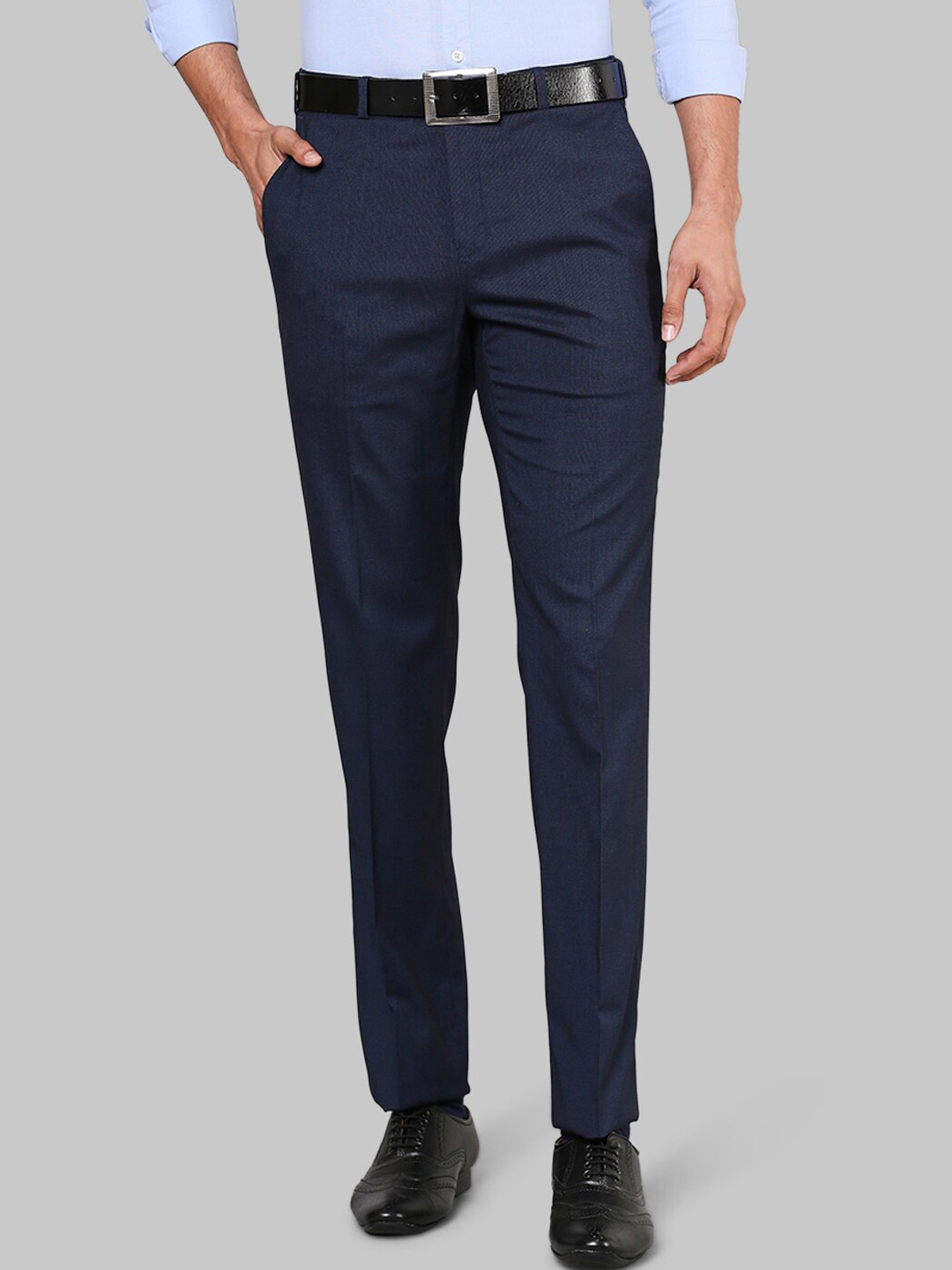 

Raymond Men Formal Trousers, Navy blue