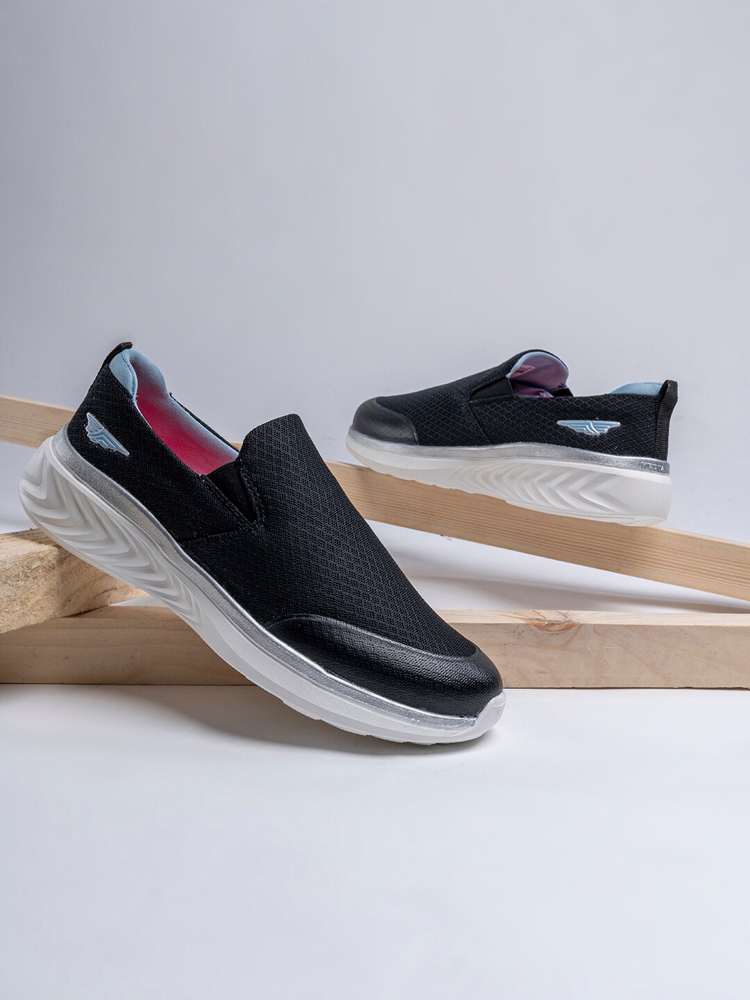 

Red Tape Women Black Mesh Walking Shoes