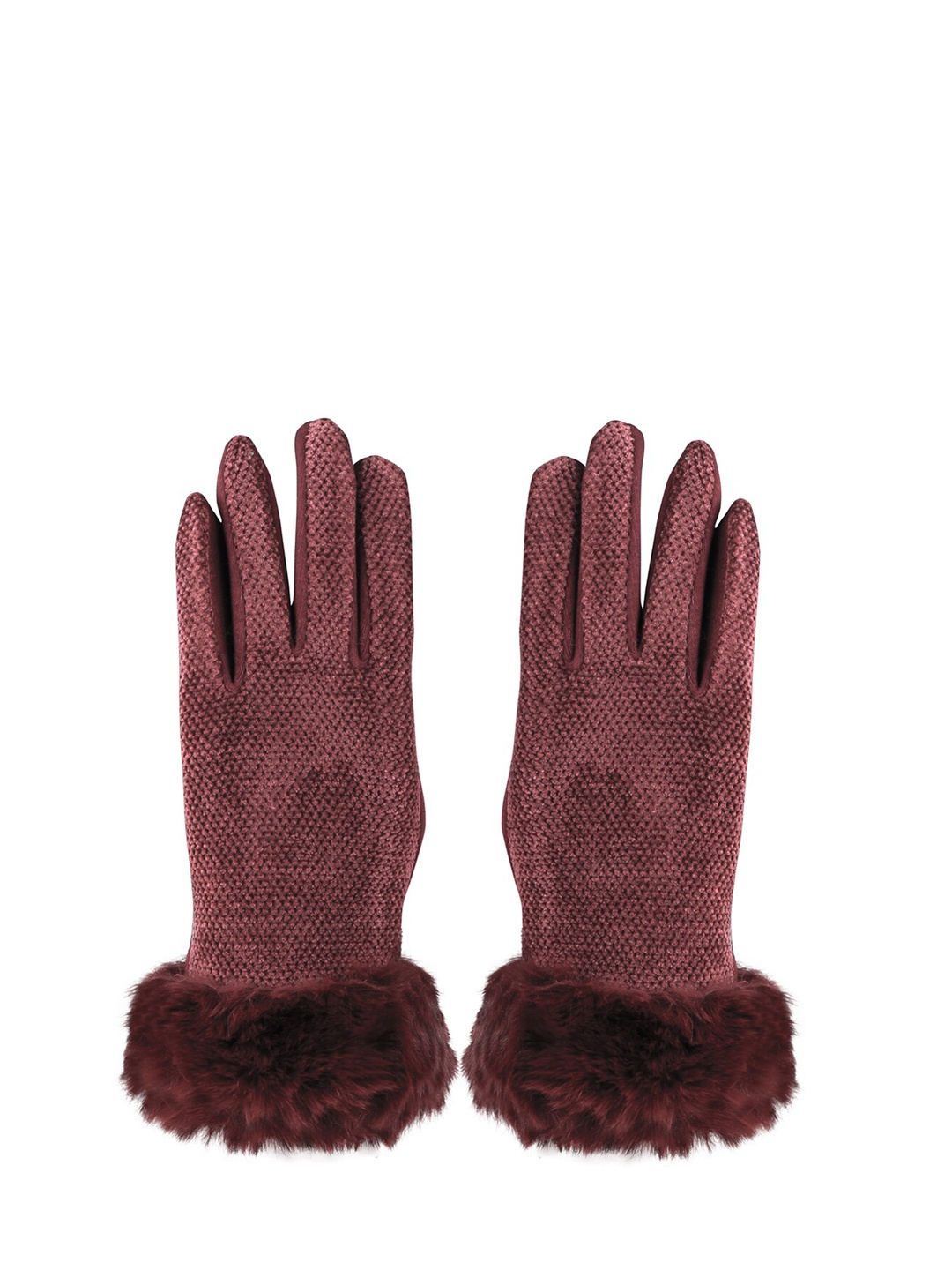 

Bonjour Women Maroon Winter Gloves