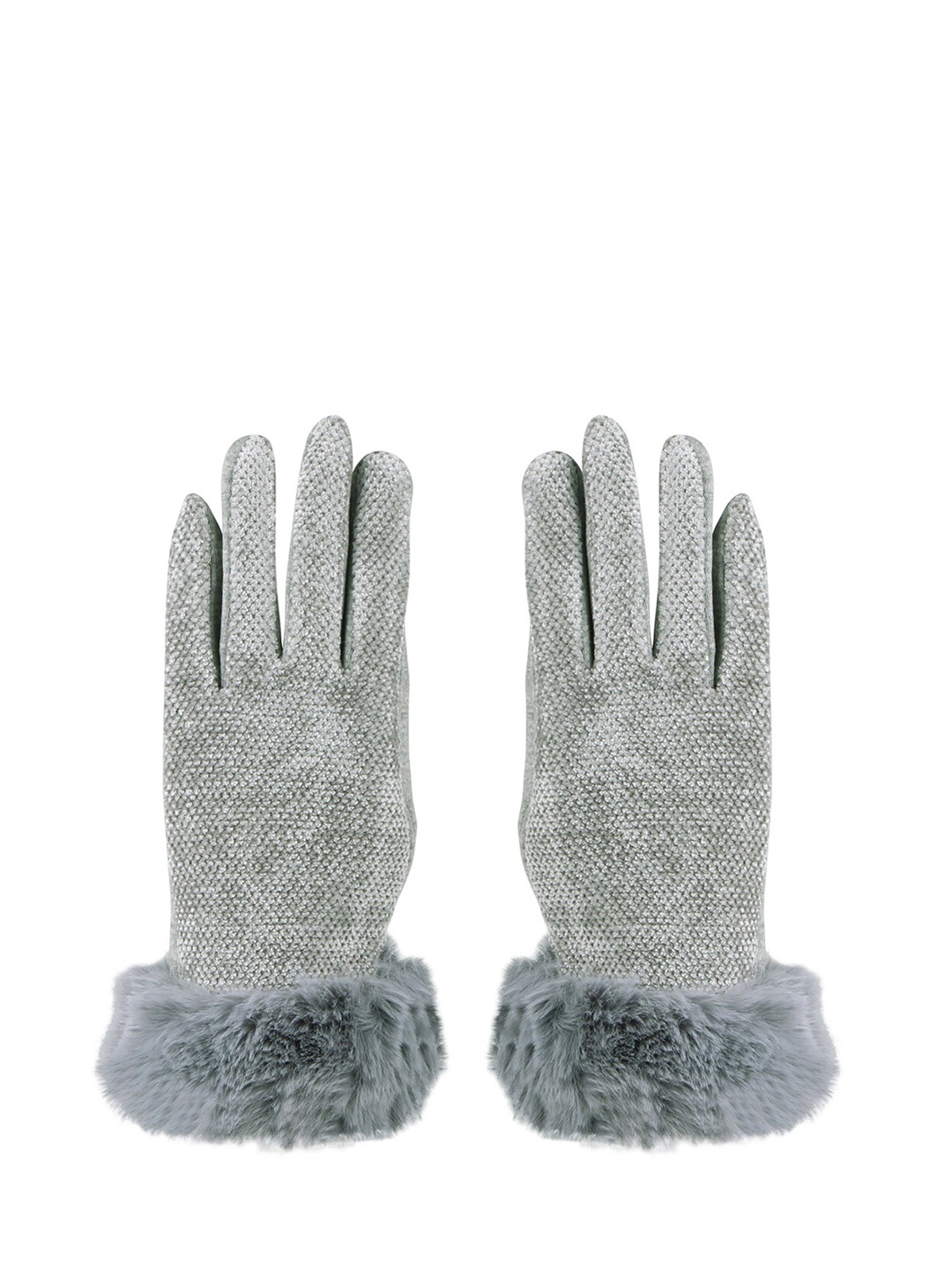 

Bonjour Women Grey Winter Gloves