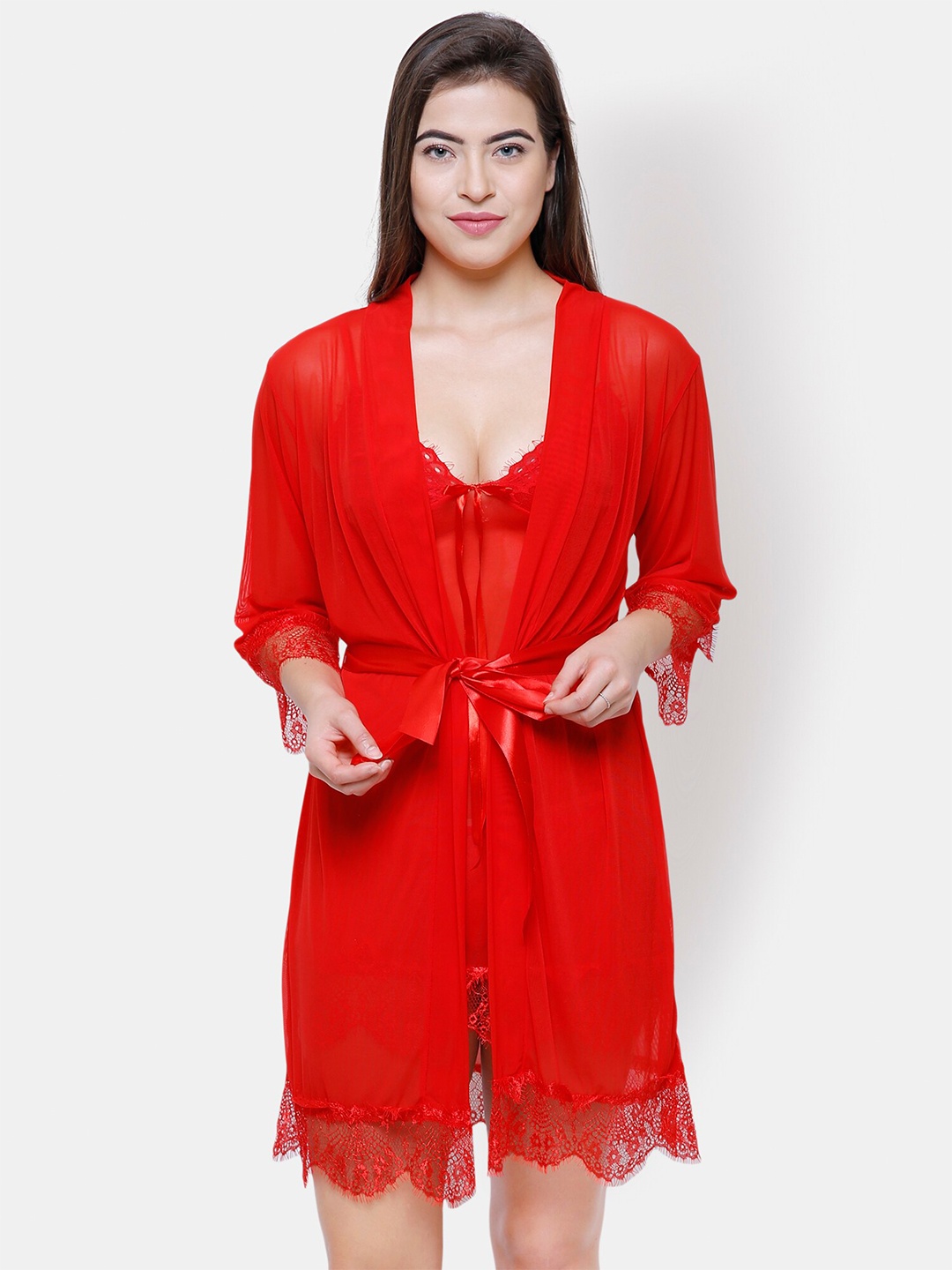 

FashionRack Red Net Baby Doll