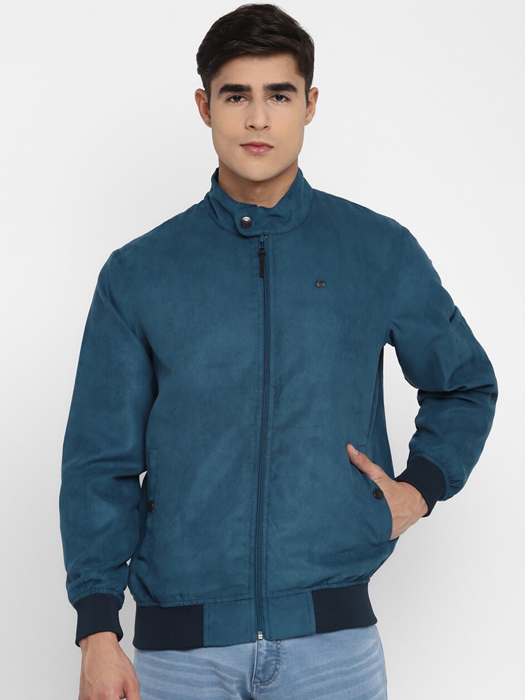 

Red Chief Men Blue Lightweight Bomber Jacket