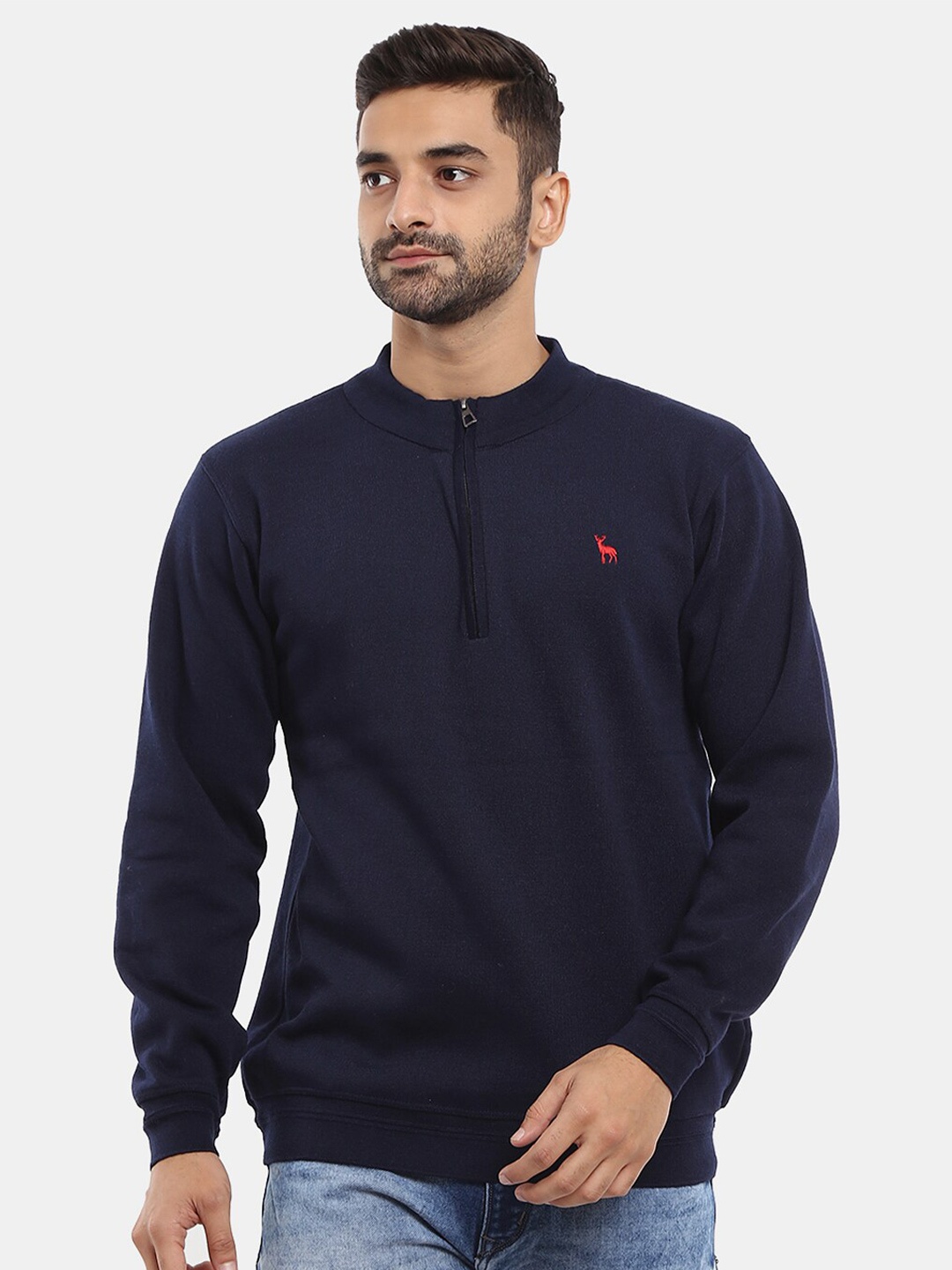 

V-Mart Men Navy Blue Sweatshirt