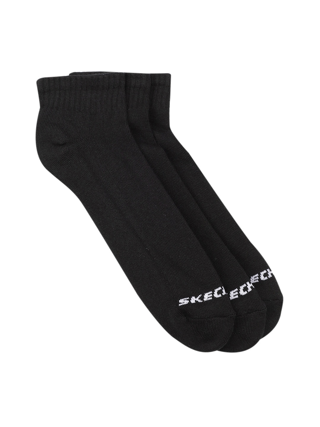 

Skechers Men Pack of 3 Ankle Length Socks, Black
