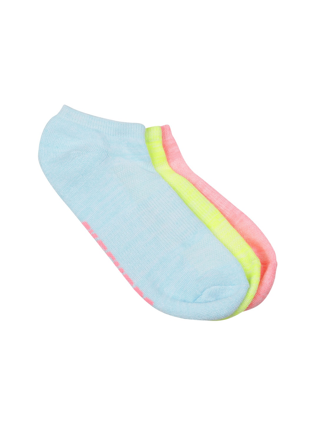 

Skechers Women Pack of 3 Ankle Length Socks, Fluorescent green
