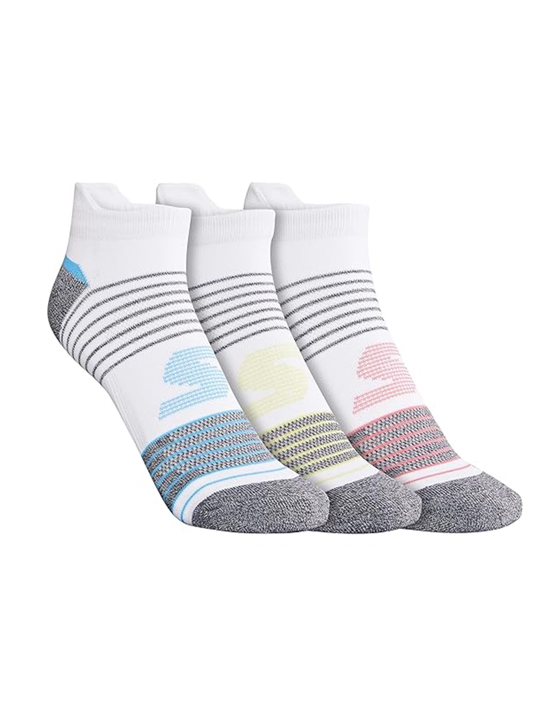 

Skechers Women Set of 3 Patterned Ankle Length Socks, Multi