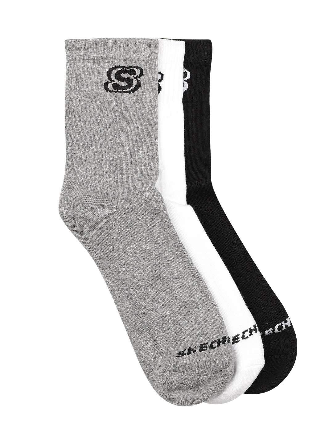 

Skechers Men Pack of 3 Above Ankle Length Socks, White