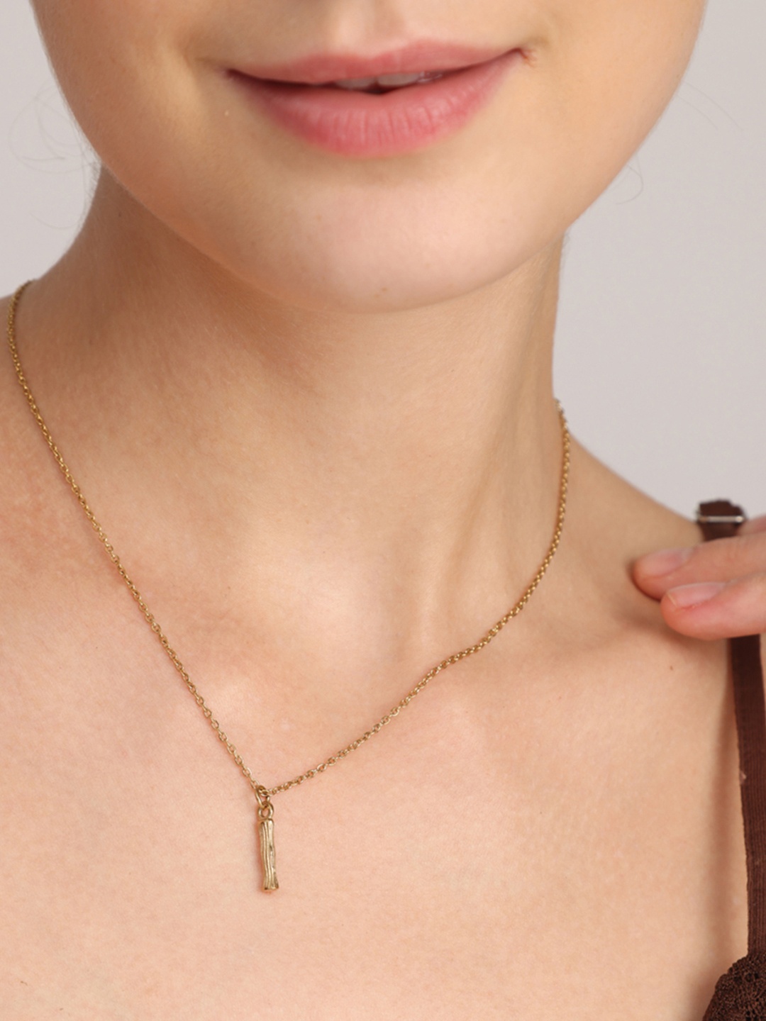 

PALMONAS Gold-Toned Gold-Plated Necklace