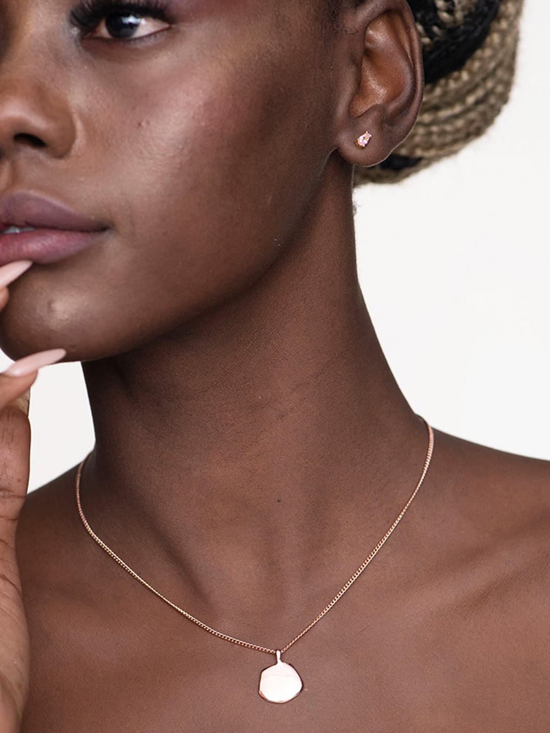 

PALMONAS Rose Gold Rose Gold-Plated Necklace
