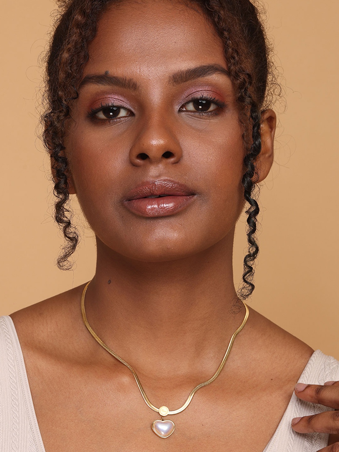 

PALMONAS Gold-Toned & White Gold-Plated Necklace