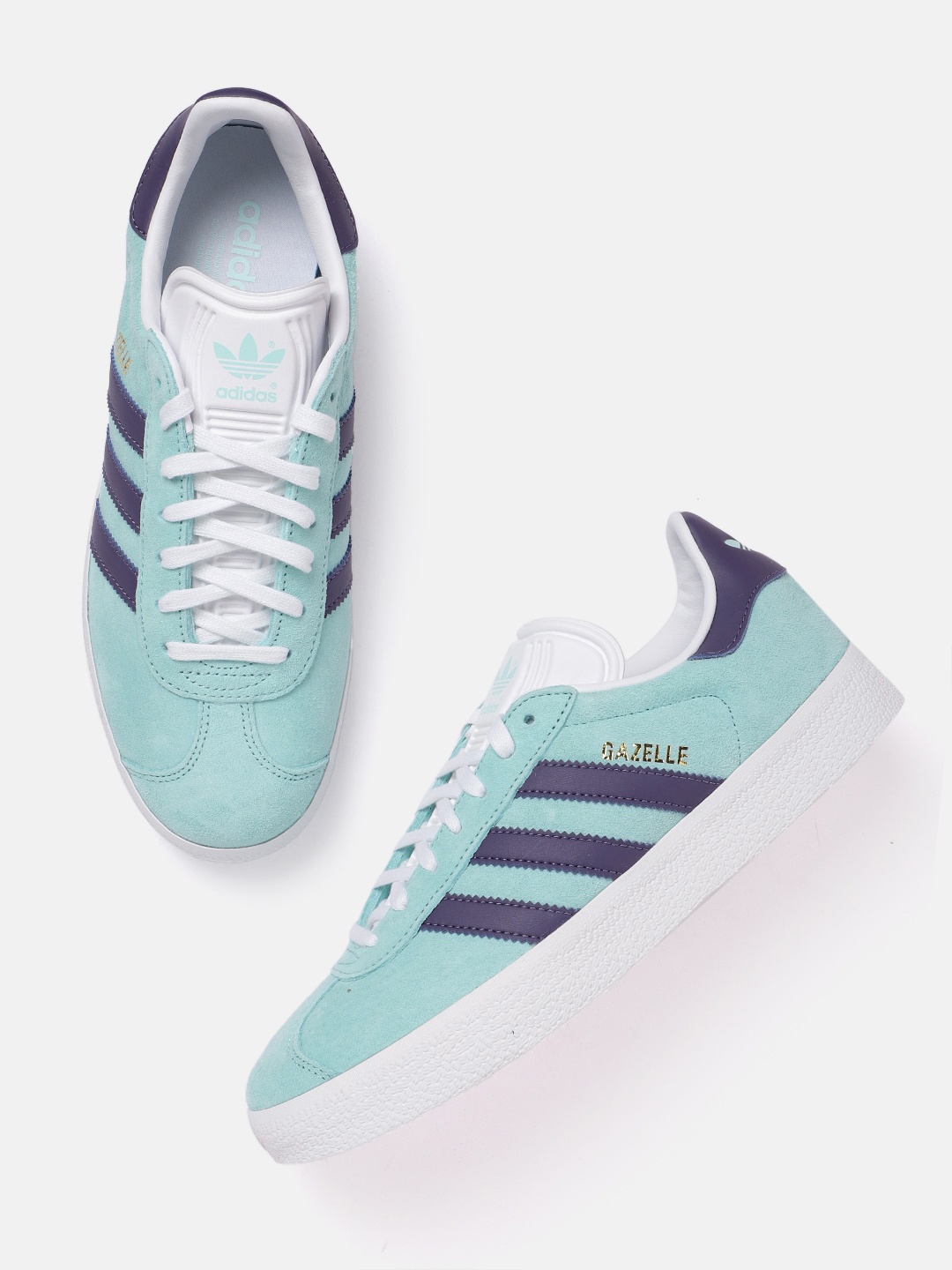 

ADIDAS Originals Men Striped Detail Suede Gazelle Sneakers, Blue