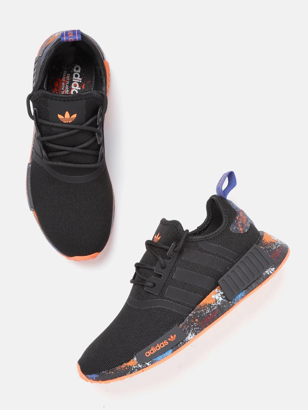 

ADIDAS Originals Men Woven Design NMD_R1 Sneakers, Black