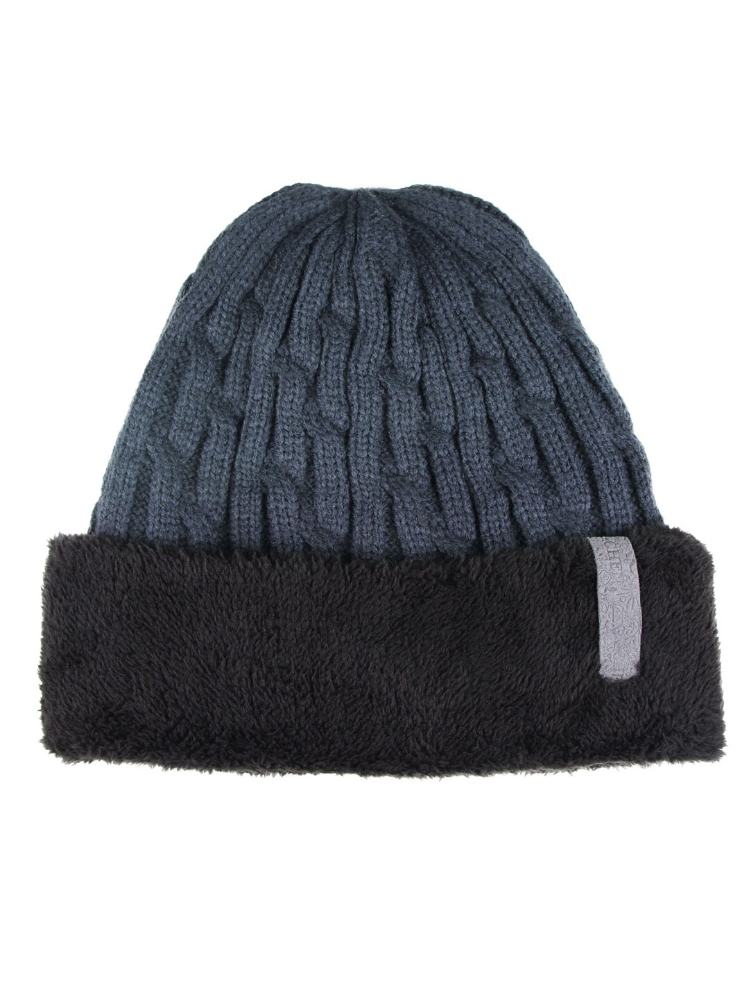 

Bonjour Men Blue & Black Beanie