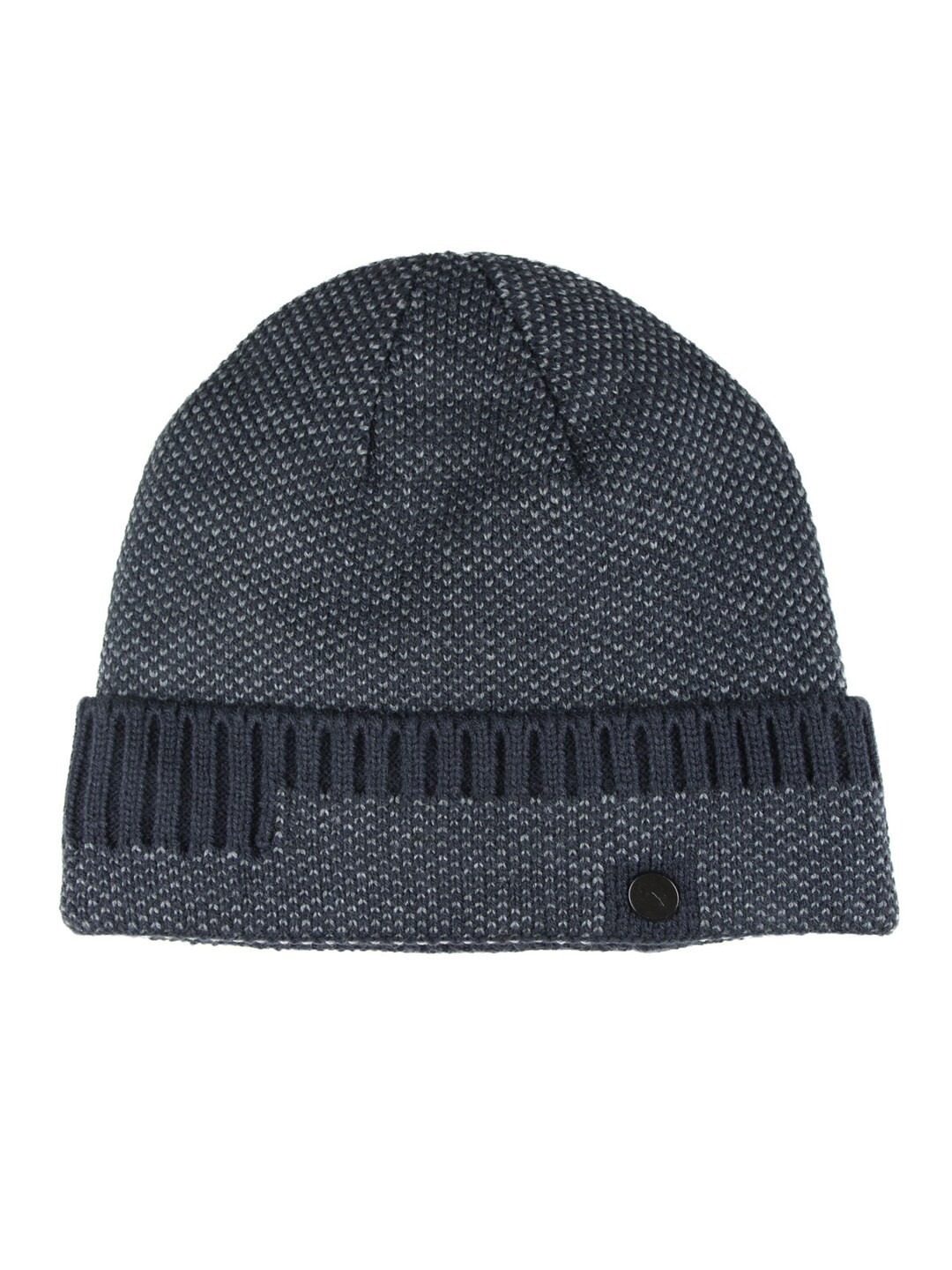 

Bonjour Men Navy Blue & White Beanie
