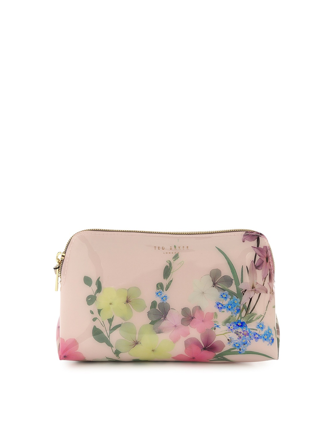 

Ted Baker Women Pink Floral Printed Leather Envelope