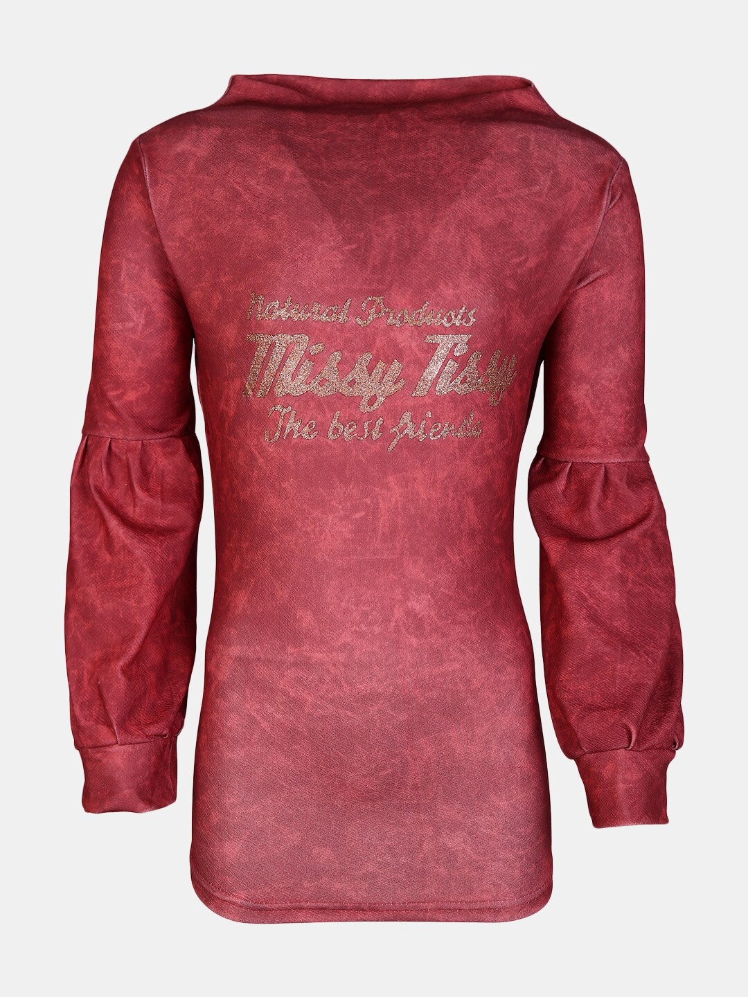 

V-Mart Red Pure Cotton Print Top