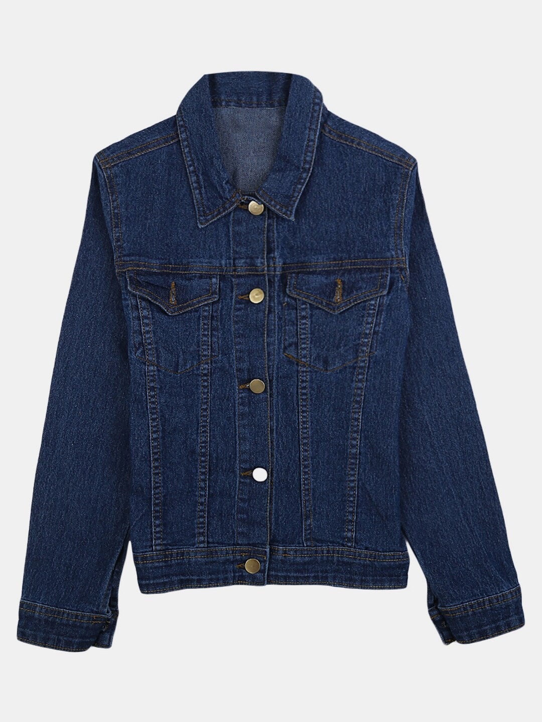 

V-Mart Blue Denim Shirt Style Top