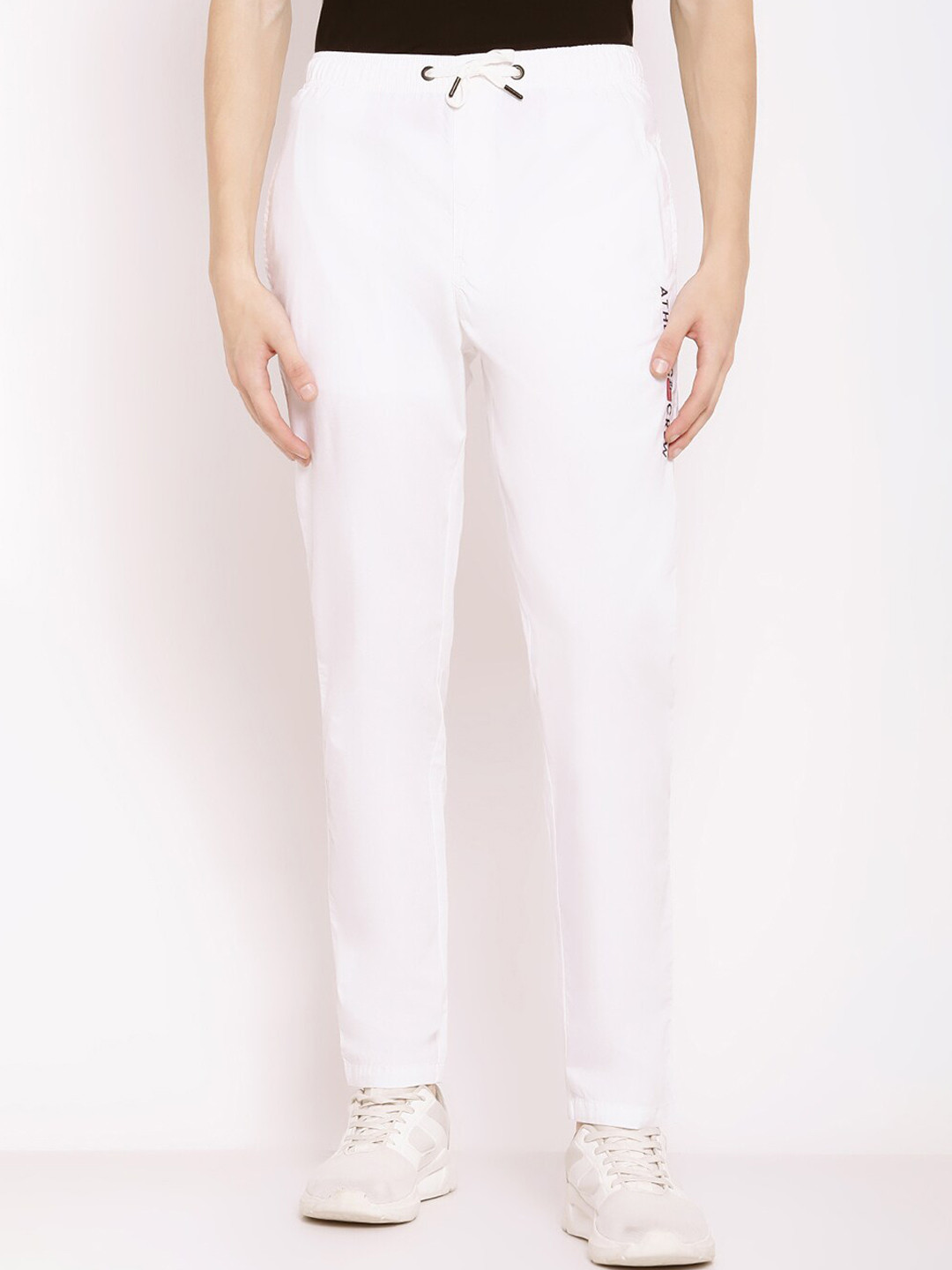 

Octave Men White Cotton Track Pants