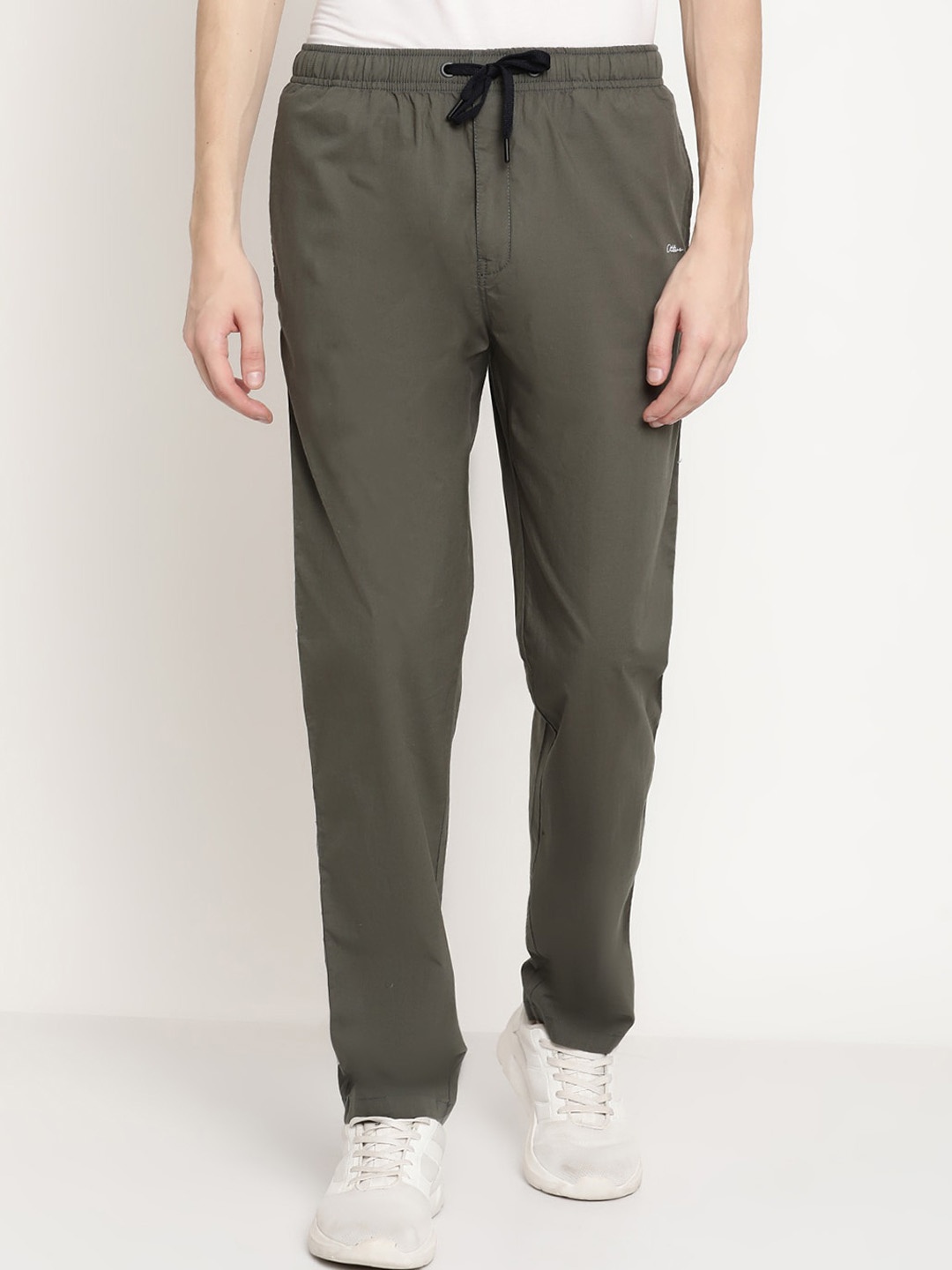 

Octave Men Olive-green Cotton Track Pants