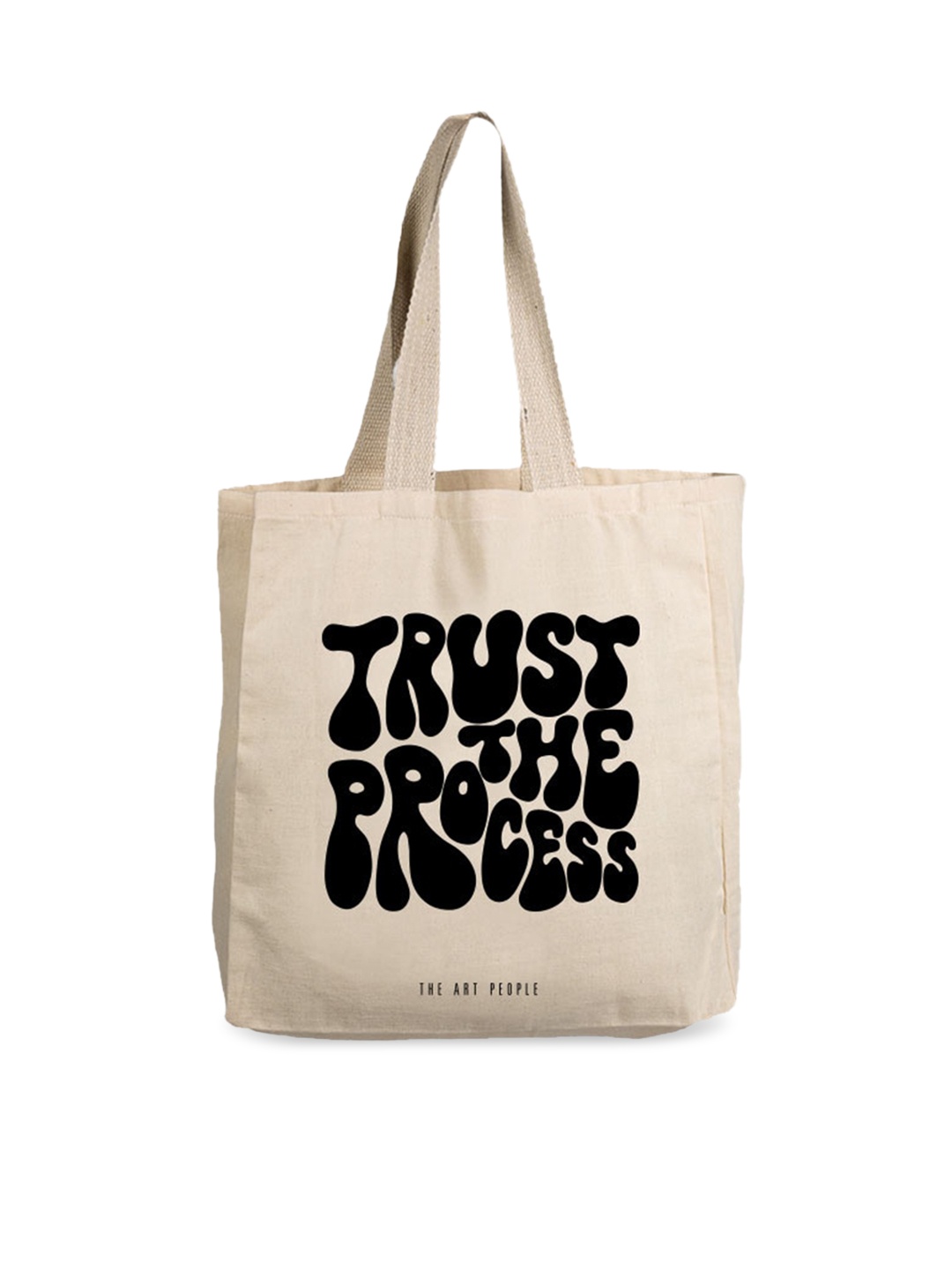 

The Art People Off White Printed Shopper Tote Bag