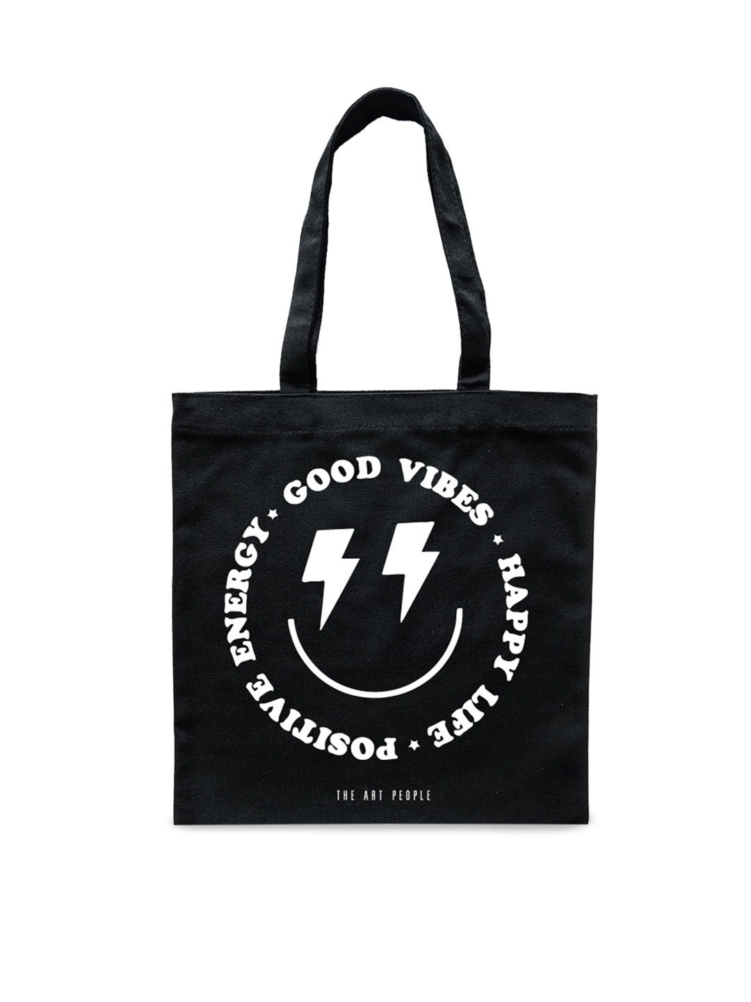 

The Art People Black Printed Shopper Tote Bag