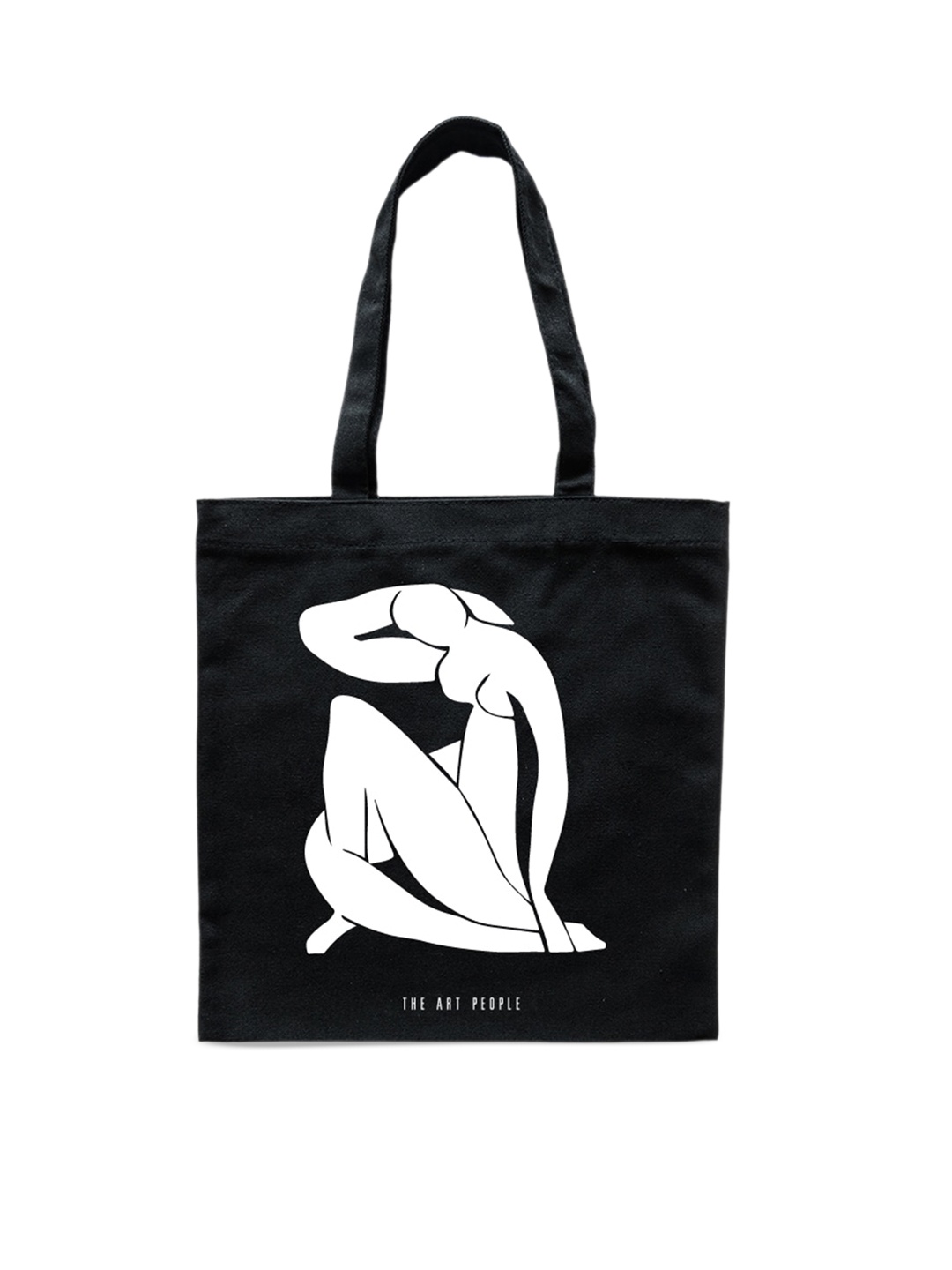 

The Art People Black Printed Shopper Tote Bag