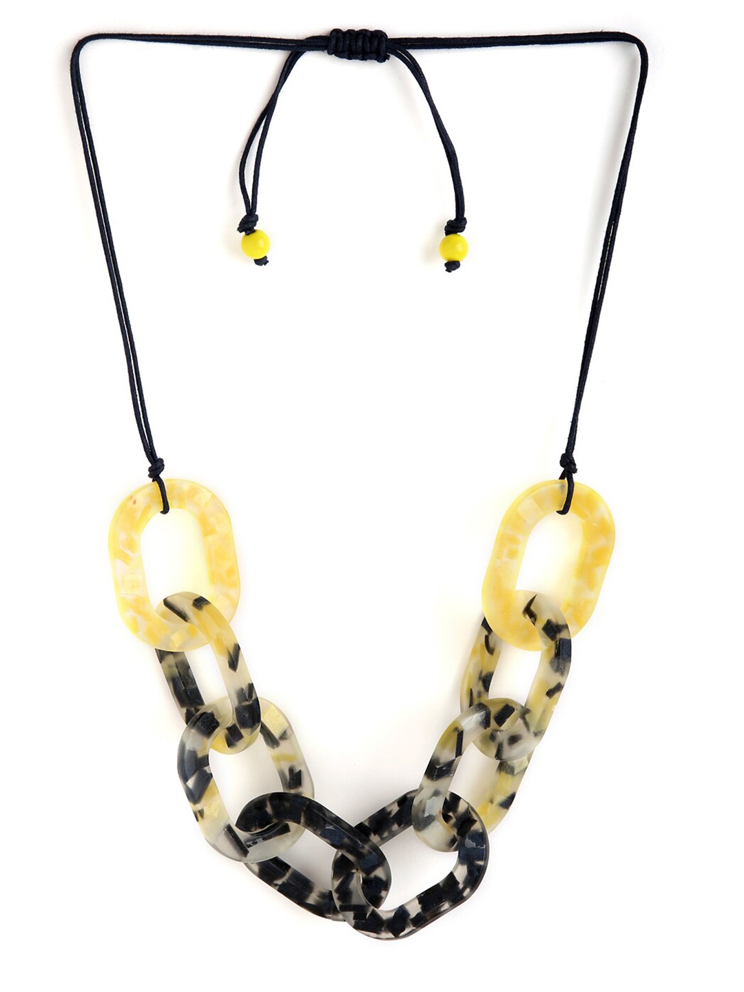

Ikram Gold-Toned & Black Gold-Plated Necklace