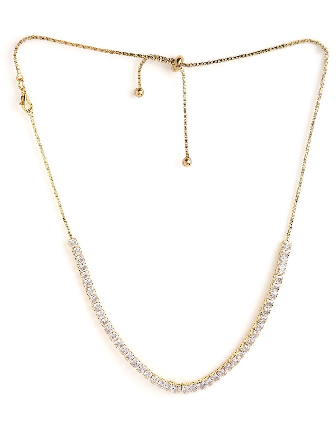 

Ikram Gold-Toned & White Gold-Plated Necklace