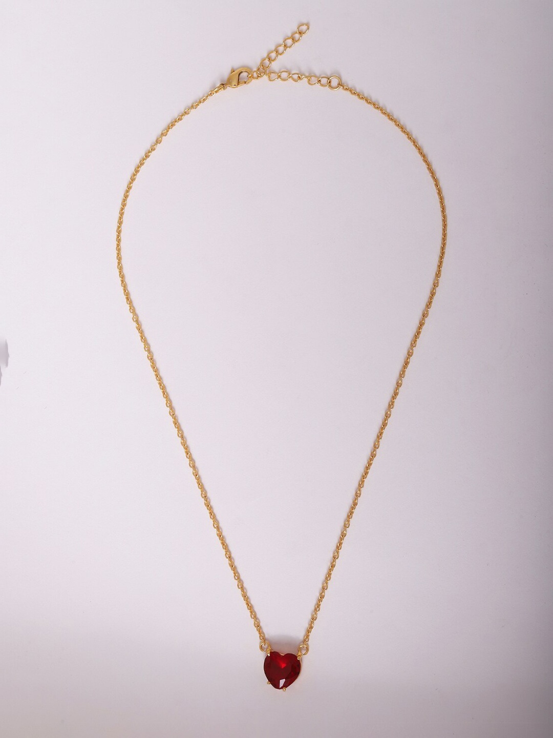 

Ikram Gold-Toned & Red Brass Gold-Plated Necklace