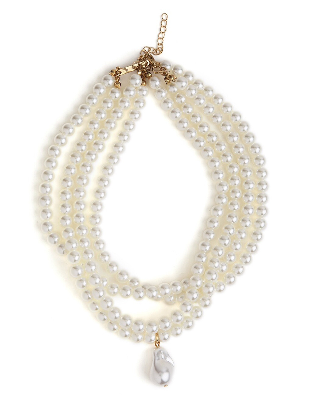 

Ikram Gold-Toned & White Gold-Plated Necklace
