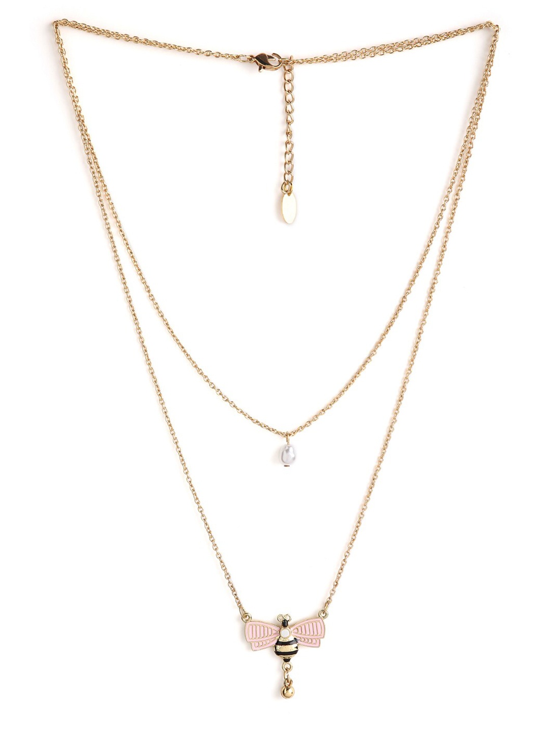 

Ikram Gold-Toned & White Gold-Plated Necklace