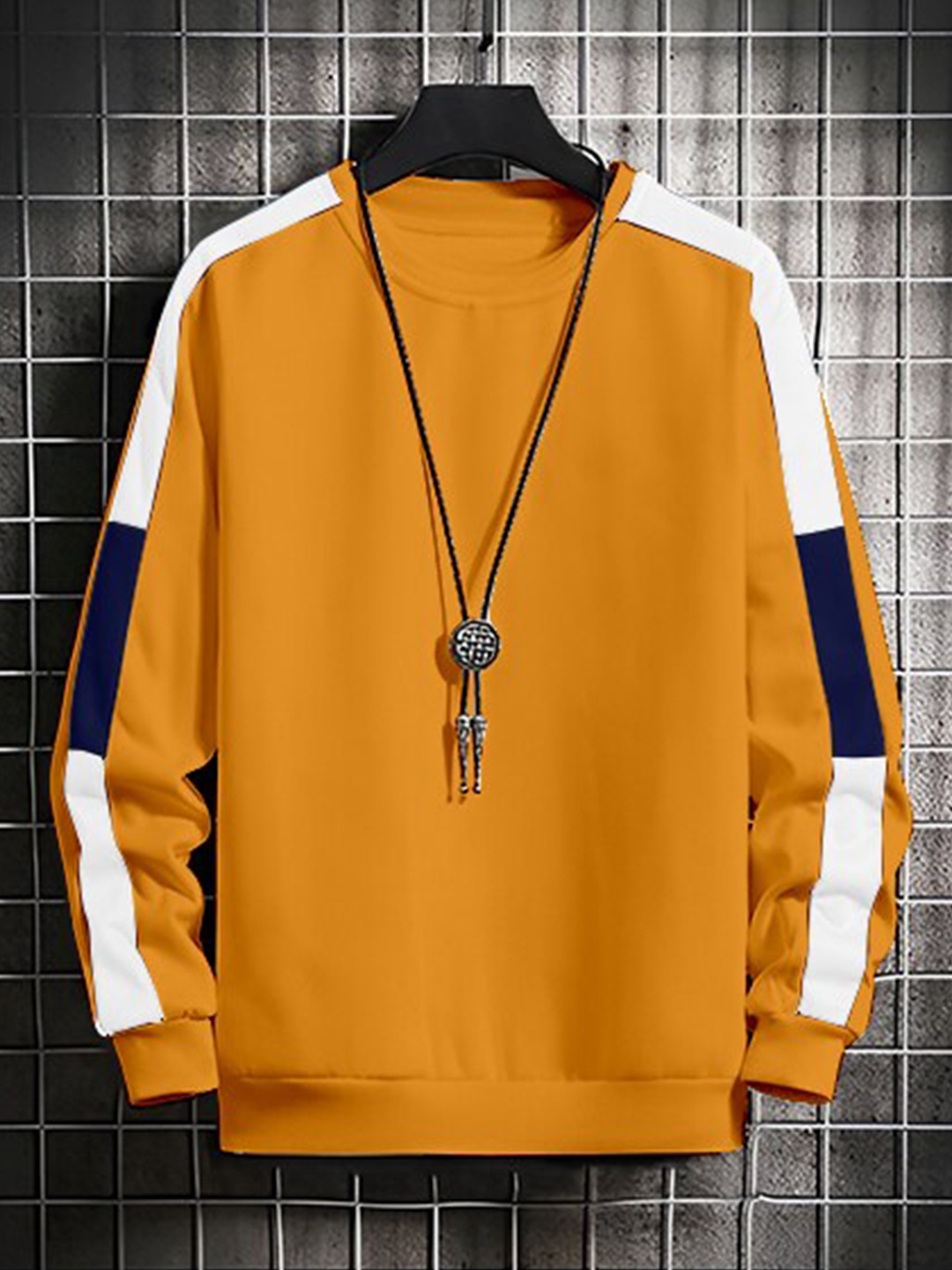 

AUSK Men Mustard Sweatshirt