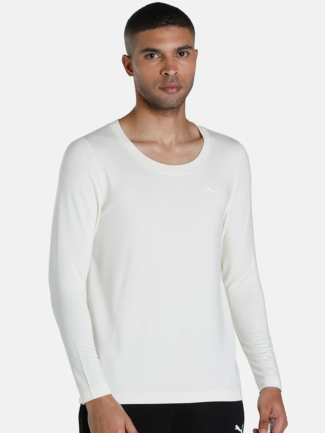 

Puma Men Cotton Long Sleeve Thermal Top, White