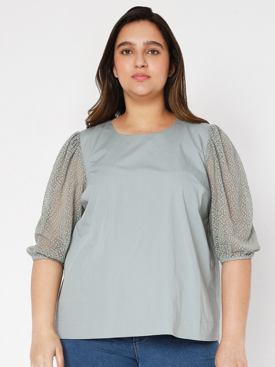 

VERO MODA CURVE Plus Size Top, Grey