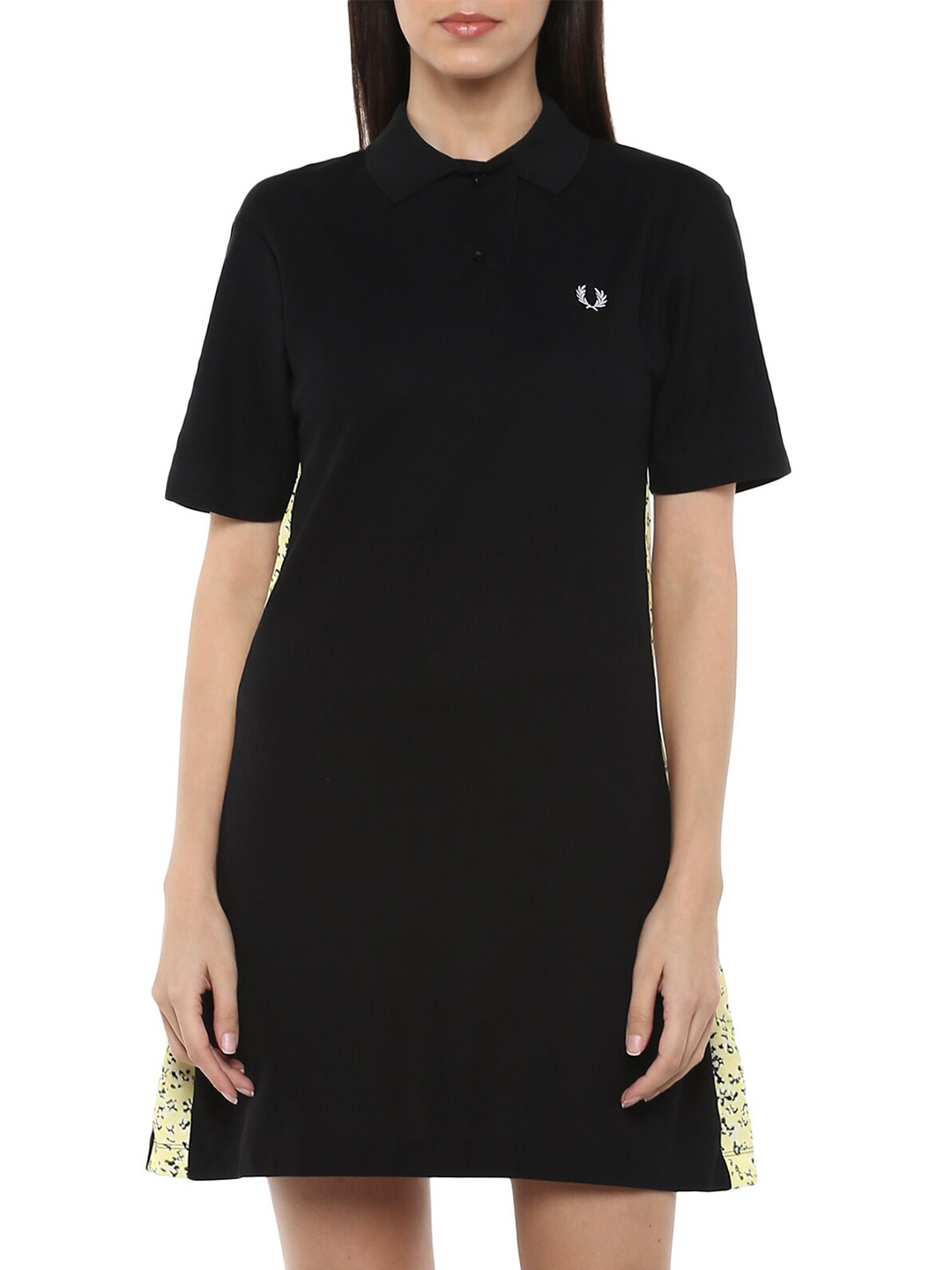 

Fred Perry Black T-shirt Mini Cotton Dress
