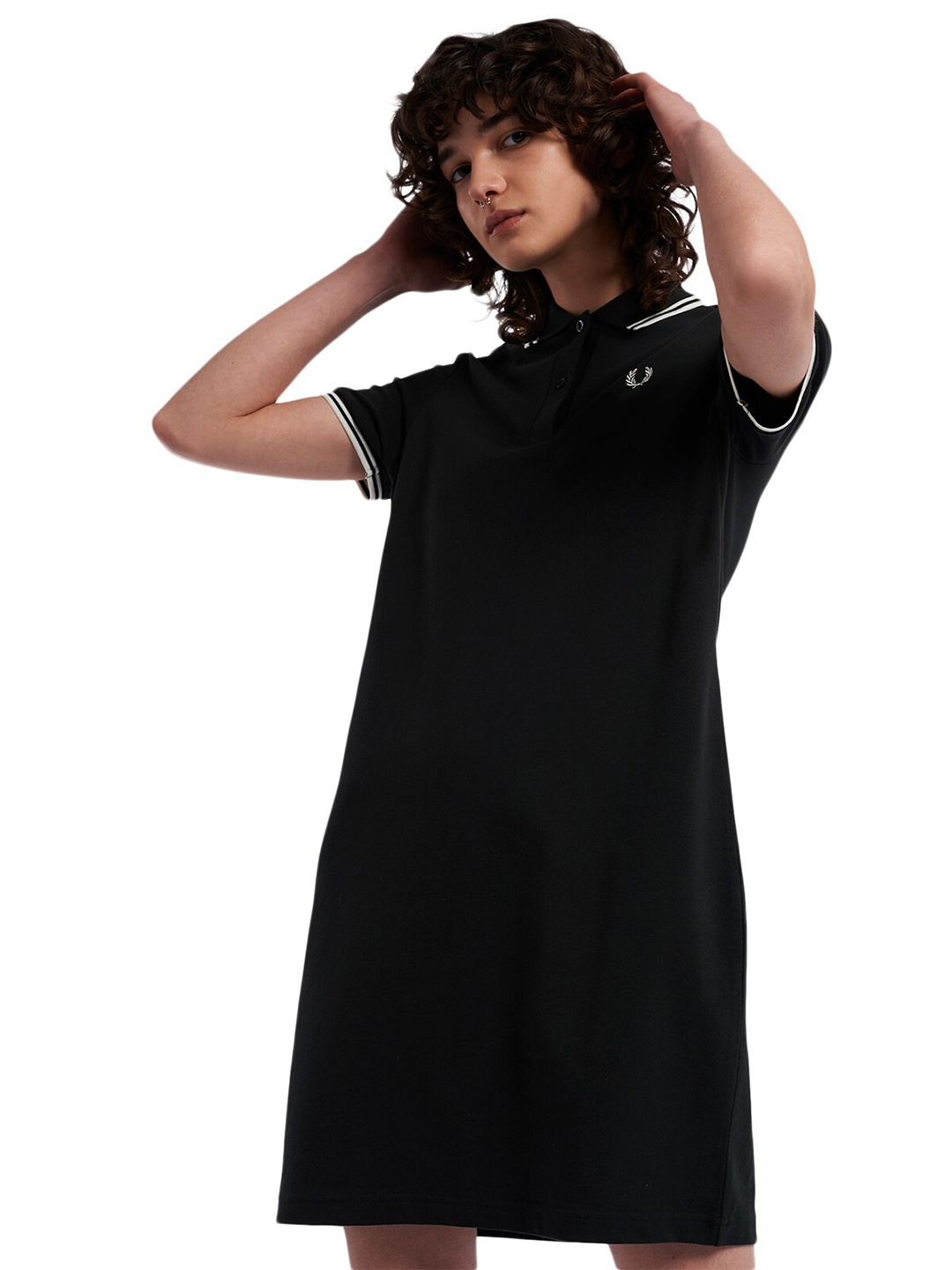 

Fred Perry Black T-shirt Cotton Dress