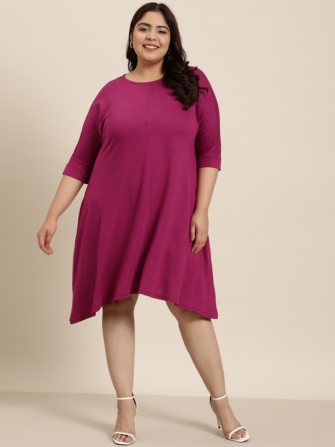 

Sztori Plus Size A-Line Dress, Magenta