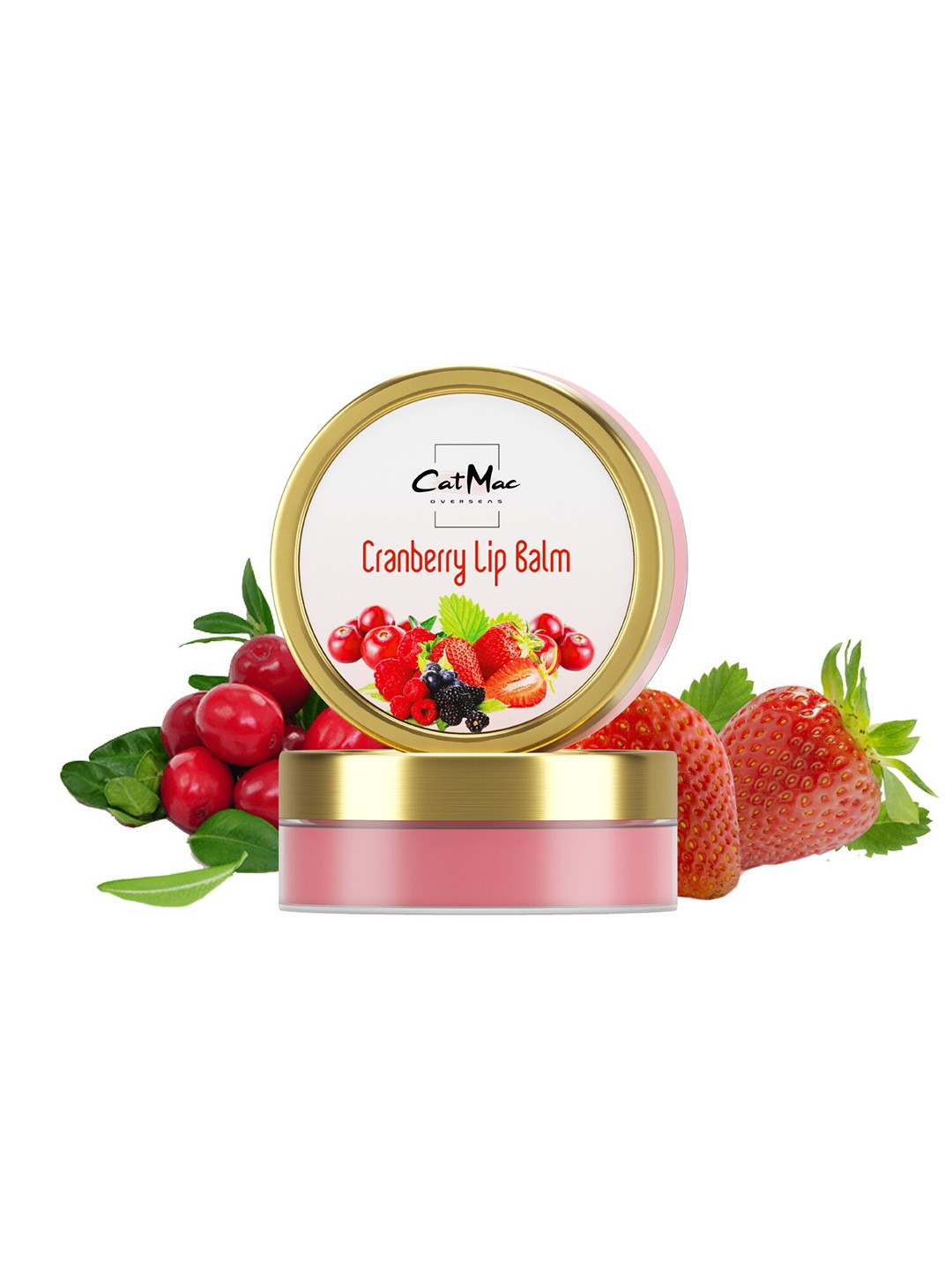 

CatMac Overseas Cranberry Lip Balm 8 g, Red