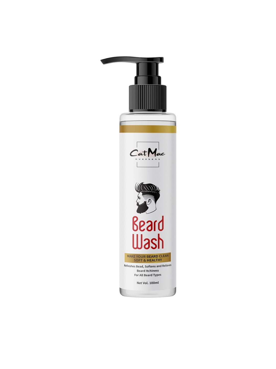 

CatMac Men Beard Wash with Sweet Orange Essential Oil & Clove - 100ml, White