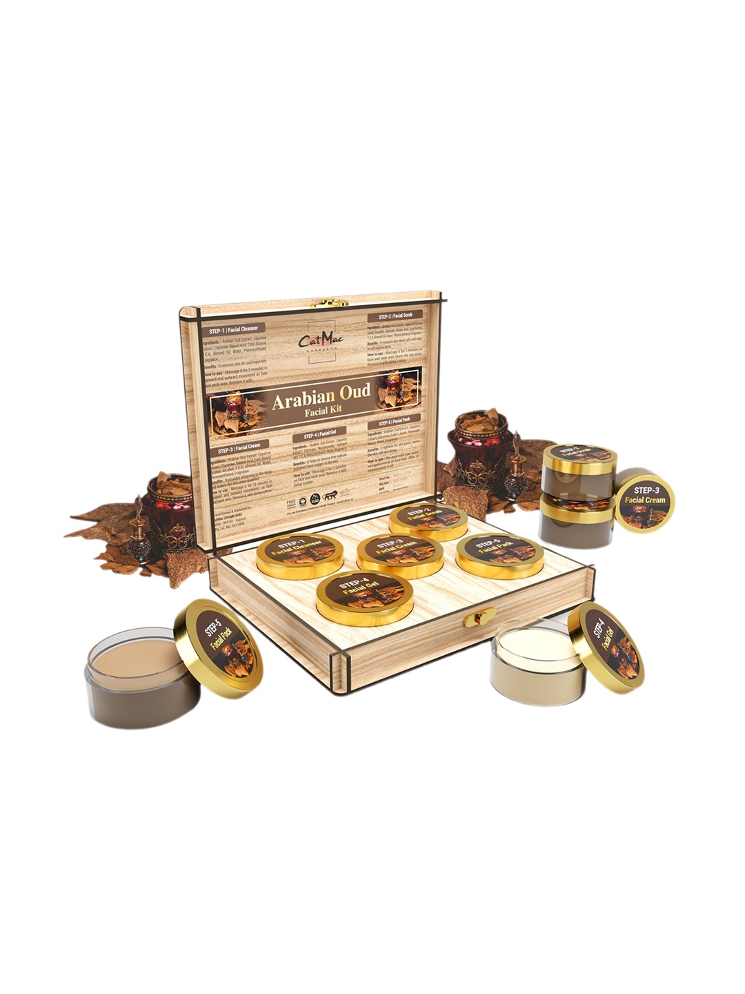 

CatMac Brown Arabian Oud Facial Kit 250gm