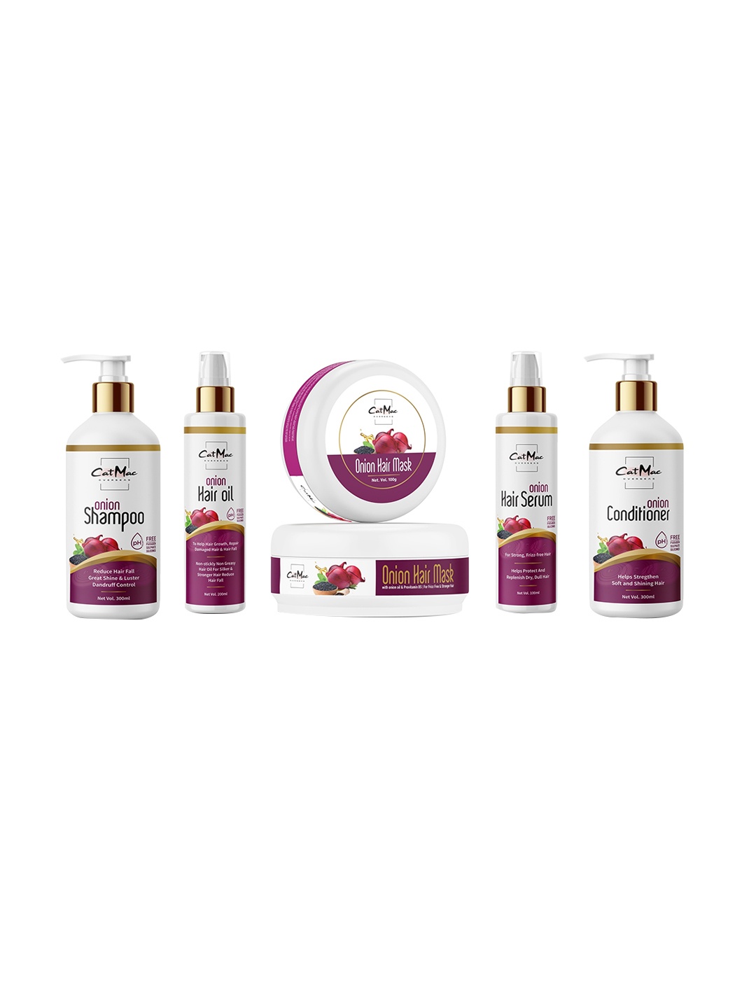 

CatMac Red Onion Hair Care Combo, Purple