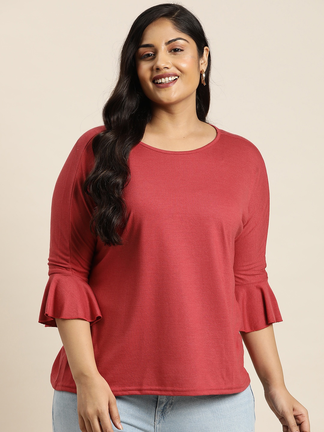

Sztori Bell Sleeve Top, Rust
