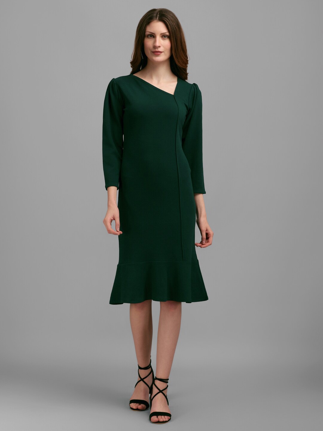 

PURVAJA Women Sheath Dress, Green