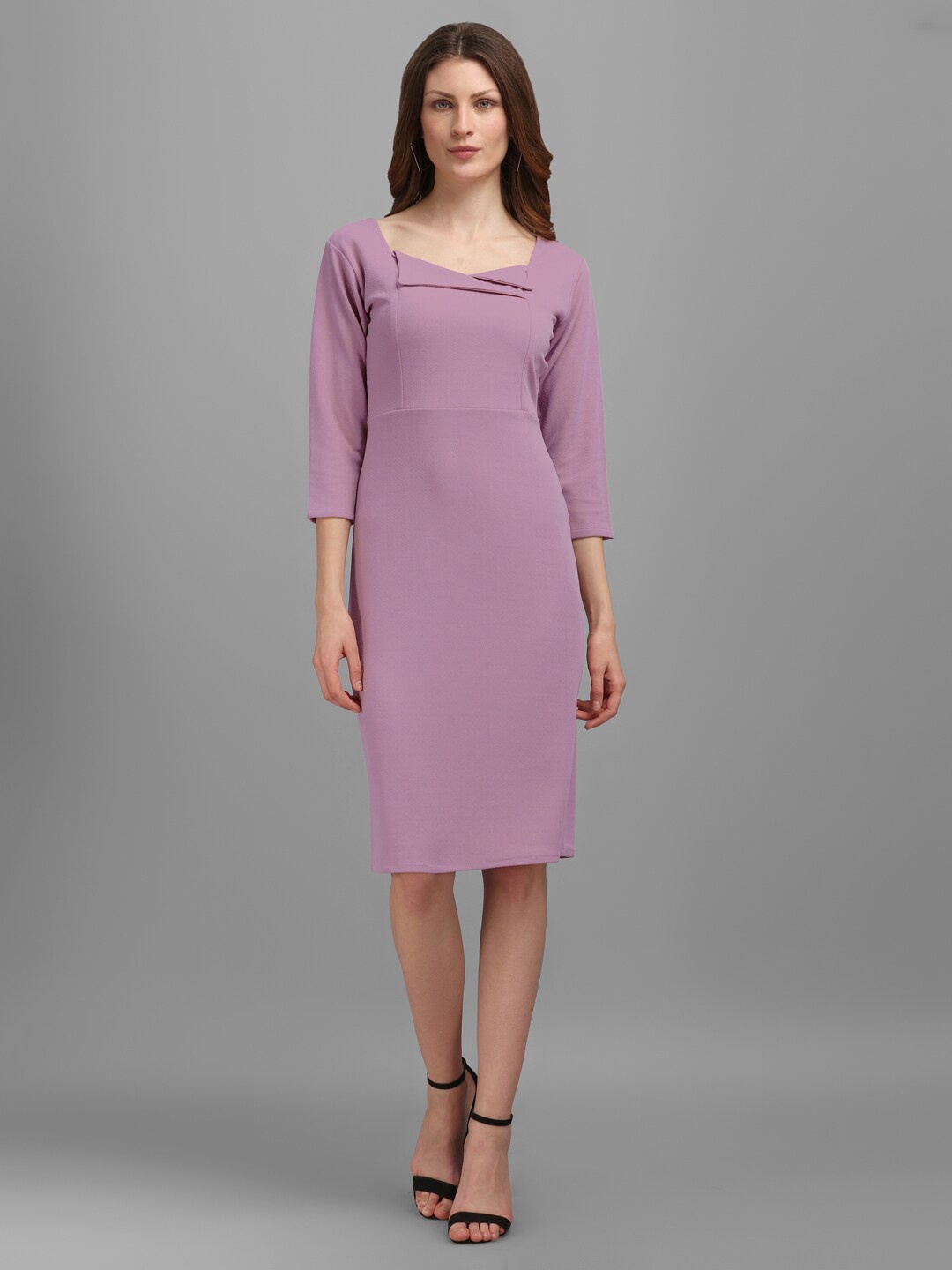 

PURVAJA Violet Straight Sheath Dress