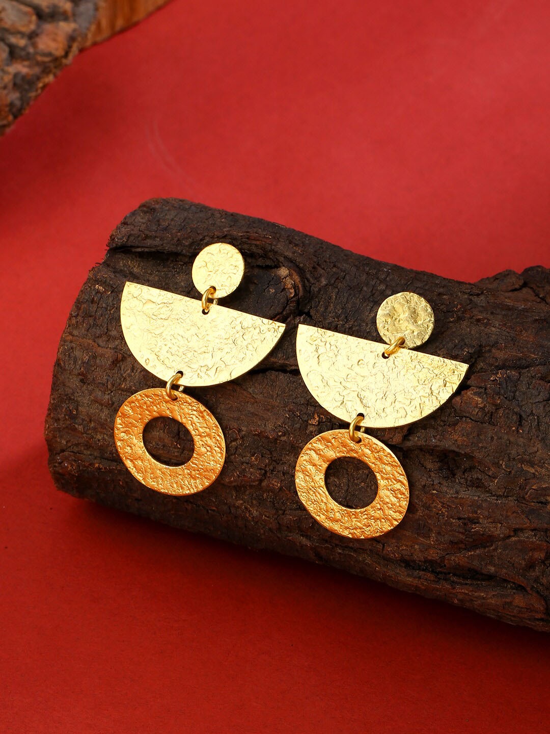 

THE AAB STUDIO Gold-Plated Geometric Drop Earrings